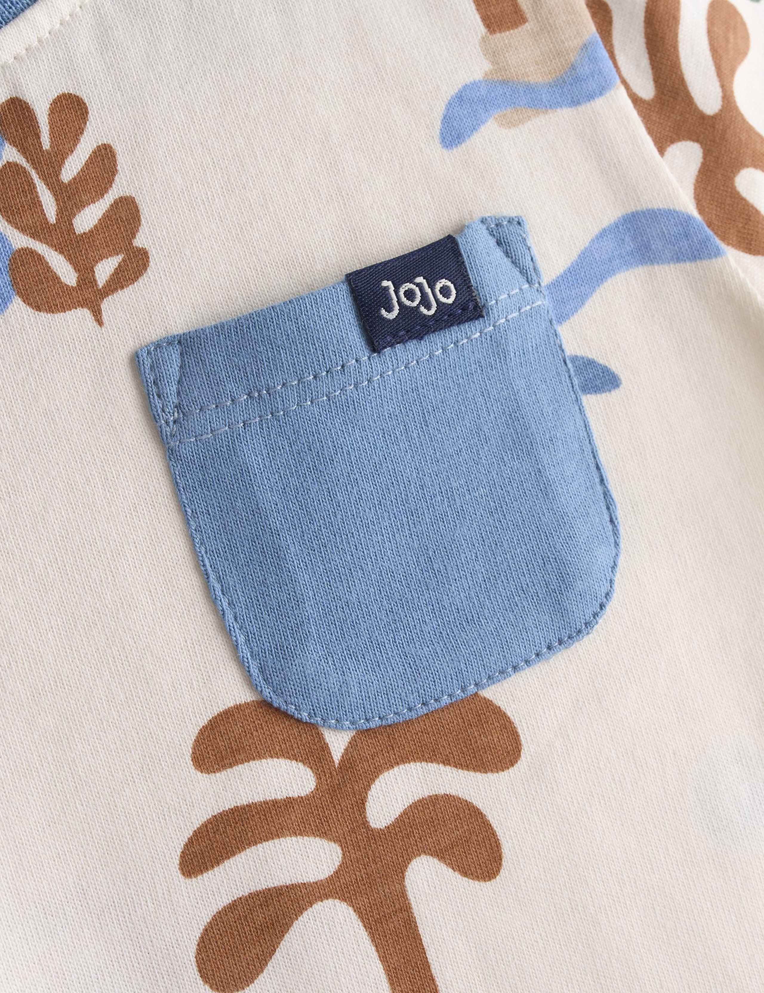 2 Piece Pure Cotton Dino Top & Bottom Outfit (6 Mths - 5 Yrs) 4 of 8