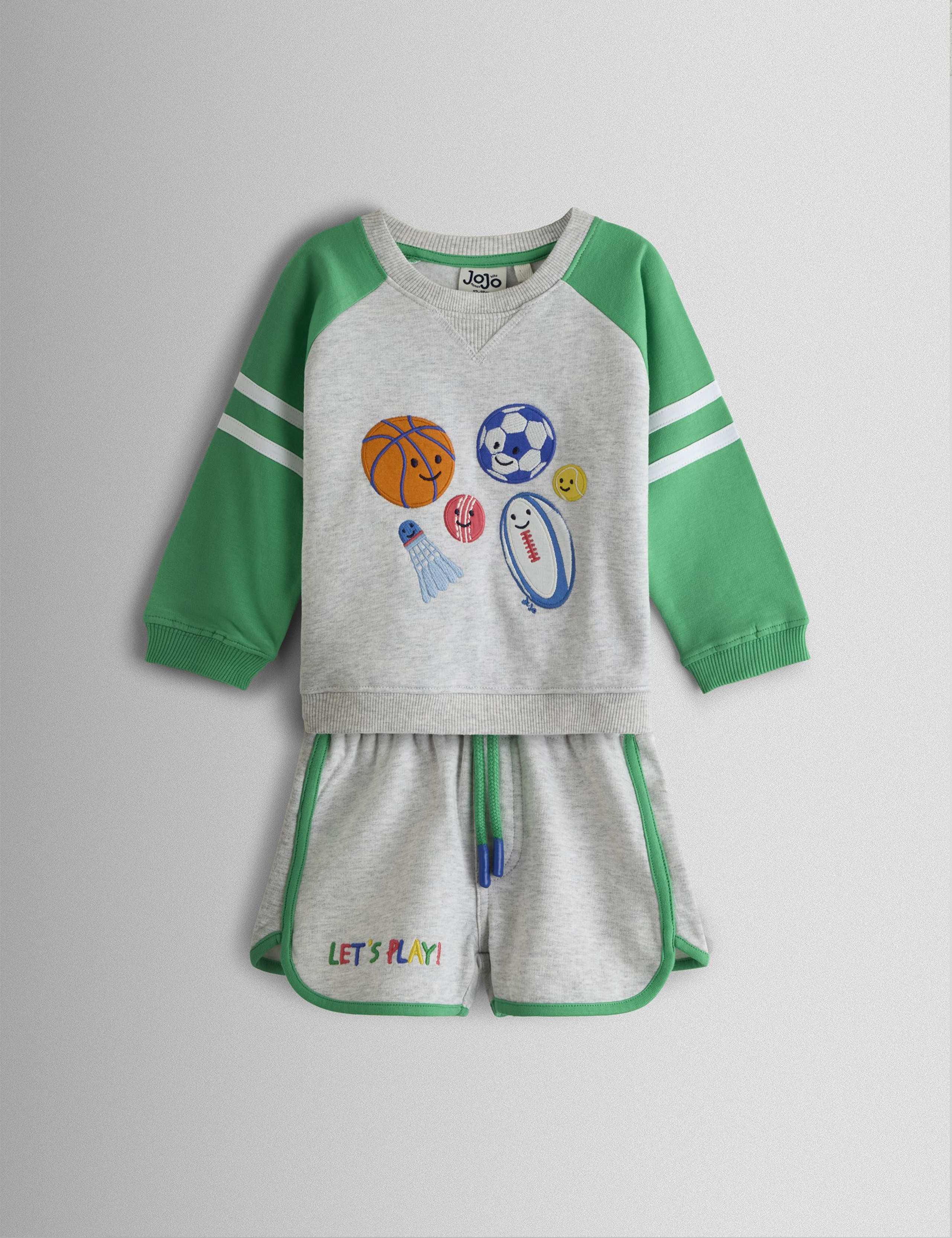 2 Piece Pure Cotton Sweatshirt Outfit (6 Mths - 7 Yrs) 1 of 7