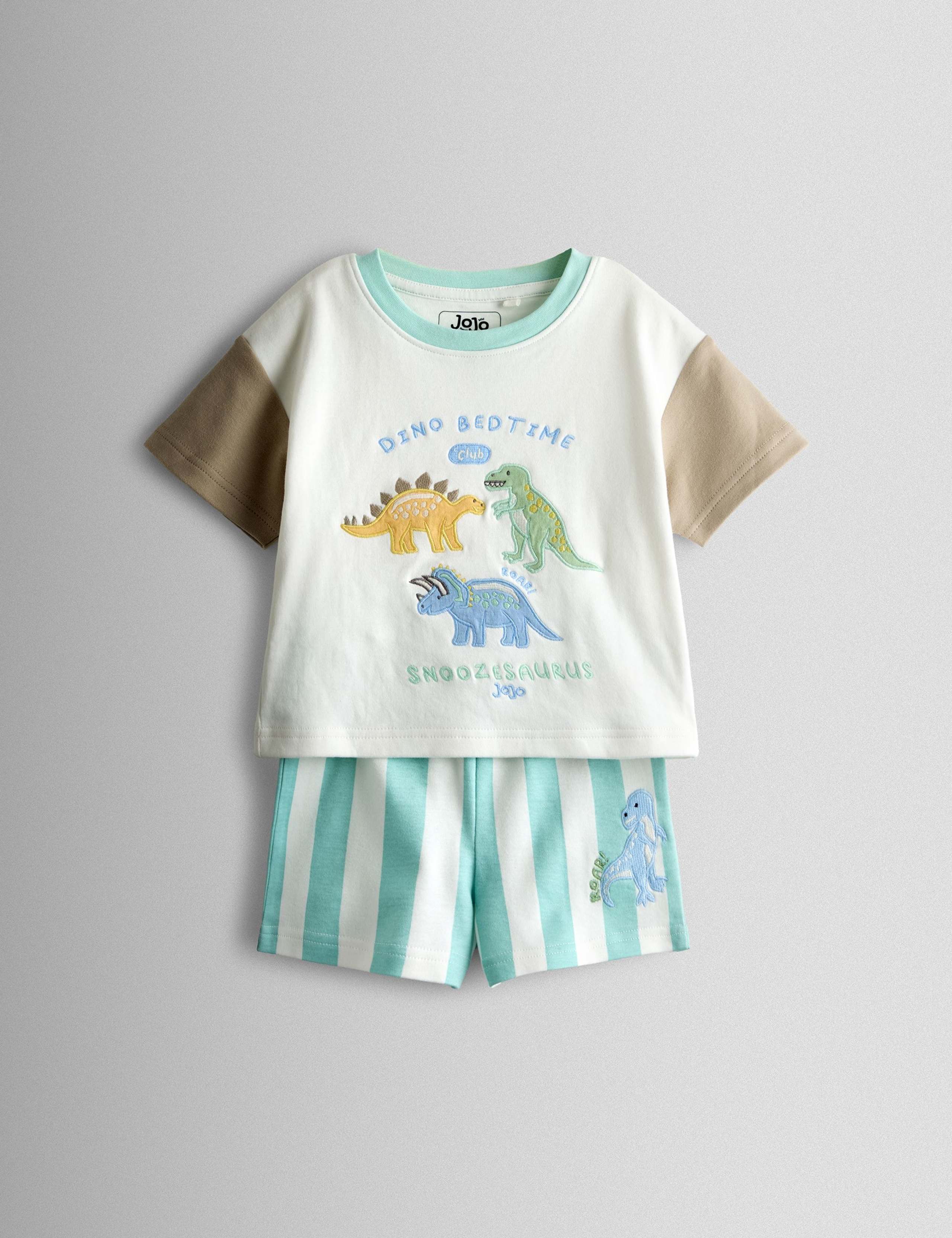 2 Pack Pure Cotton Dinosaur Pyjamas (12 Mths - 6 Yrs) 4 of 10
