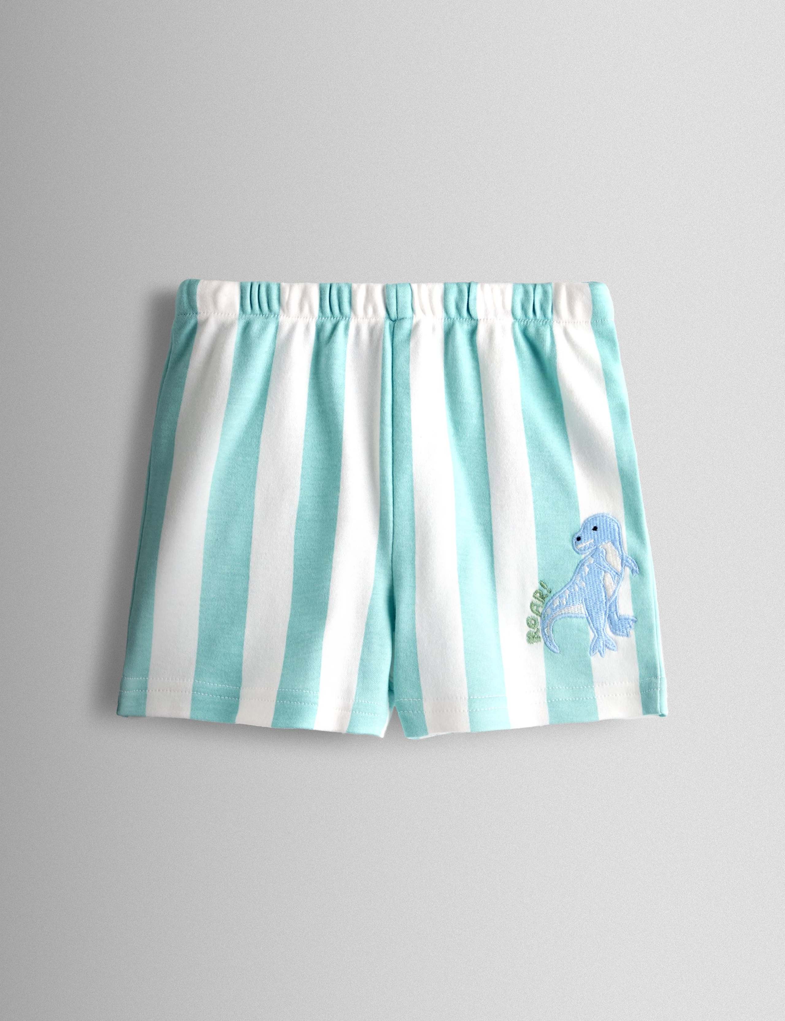 2 Pack Pure Cotton Dinosaur Pyjamas (12 Mths - 6 Yrs) 6 of 10