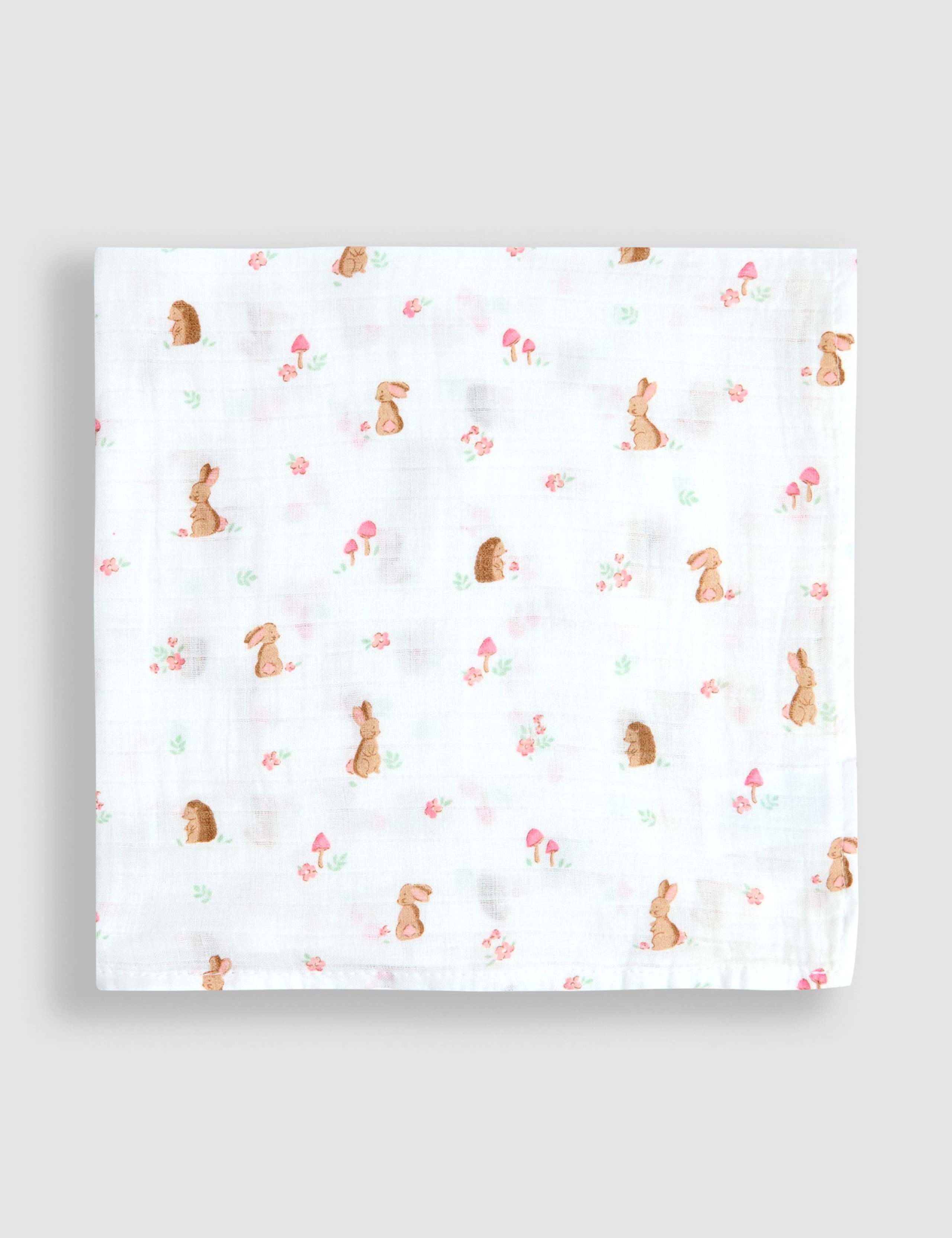 5 Pack Pure Cotton Woodland Muslins 5 of 7