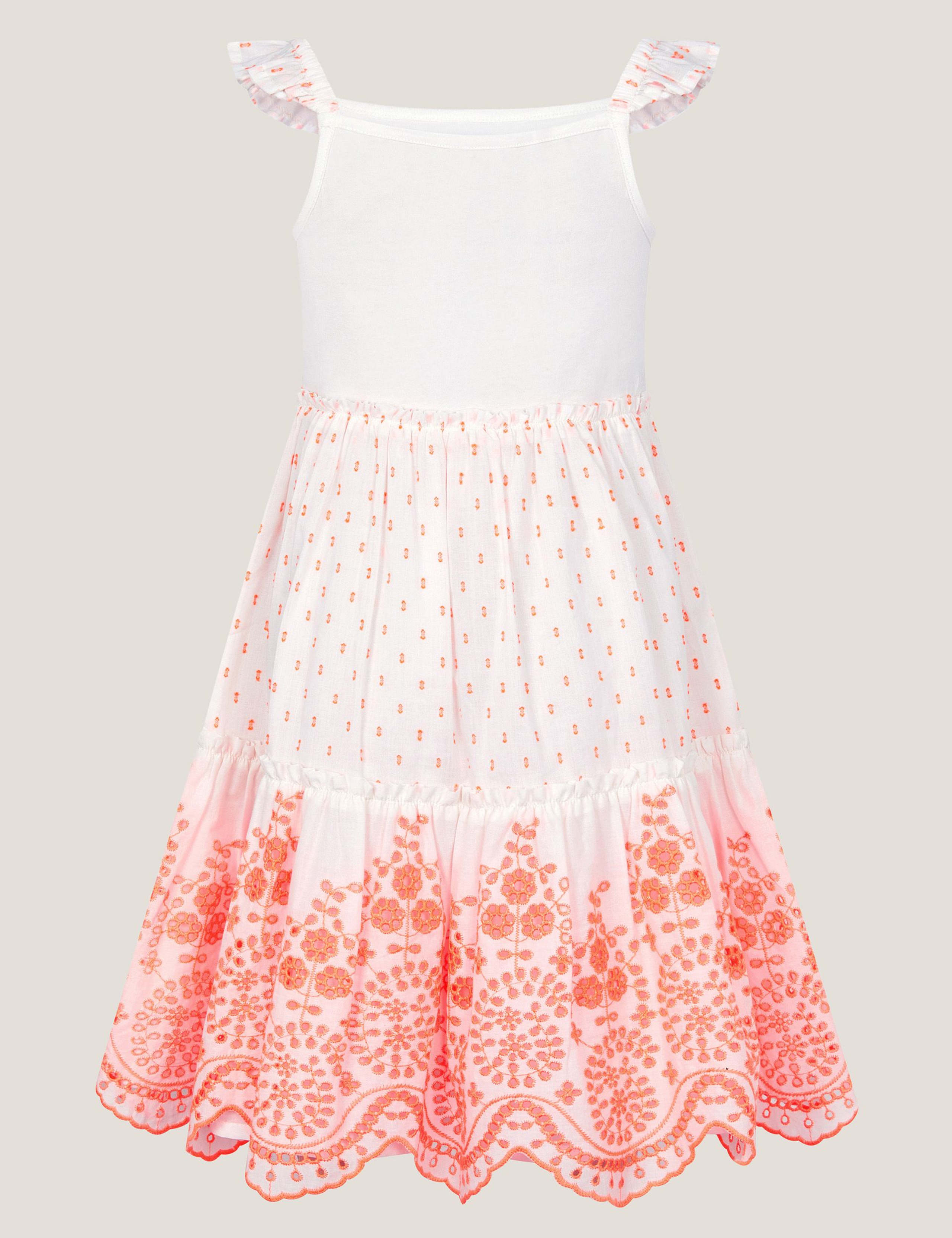 Pure Cotton Floral Dress (3-13 Yrs) 2 of 3