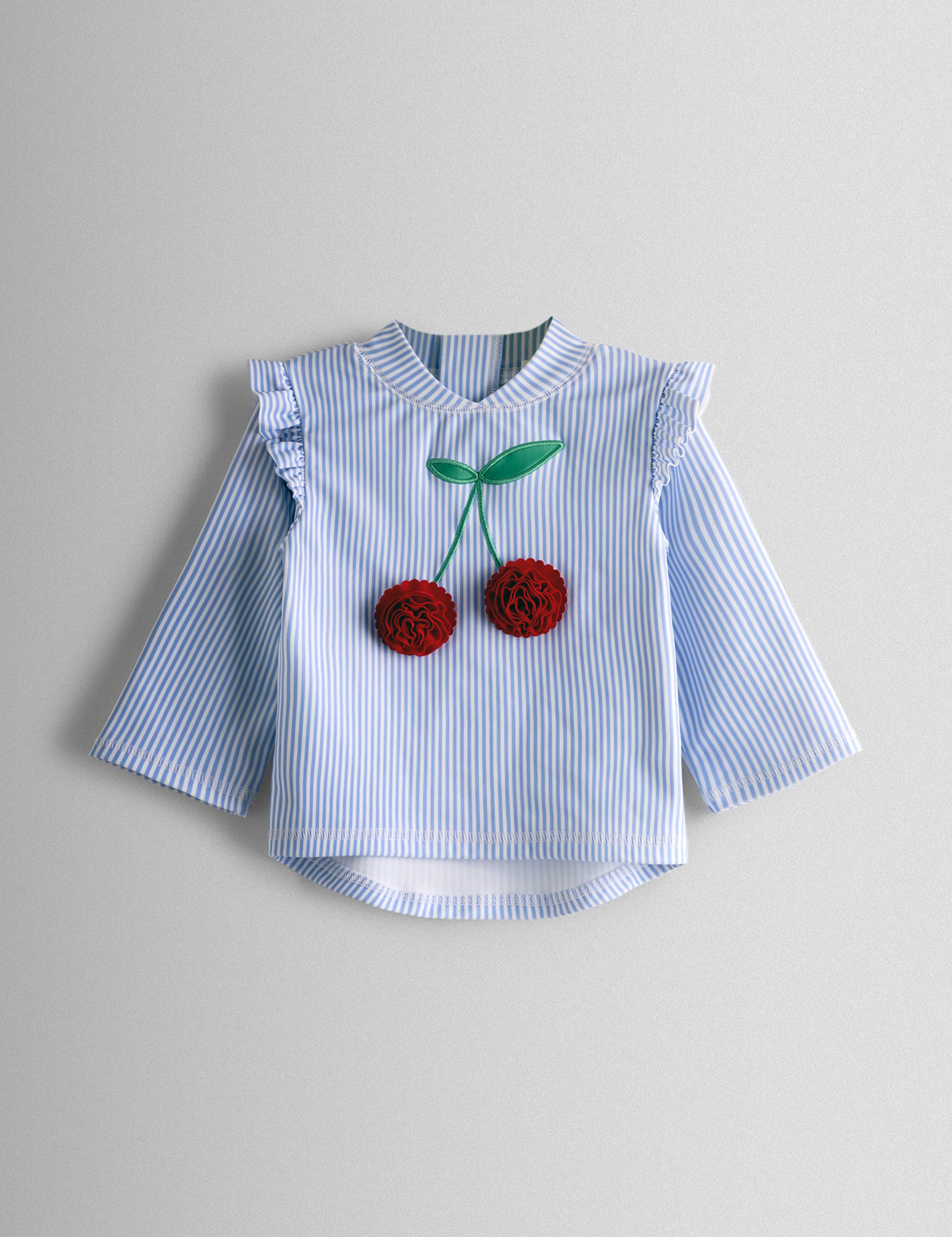 2 Piece Cherry Stripe Swim Set (6 Mths-6 Yrs) 2 of 7