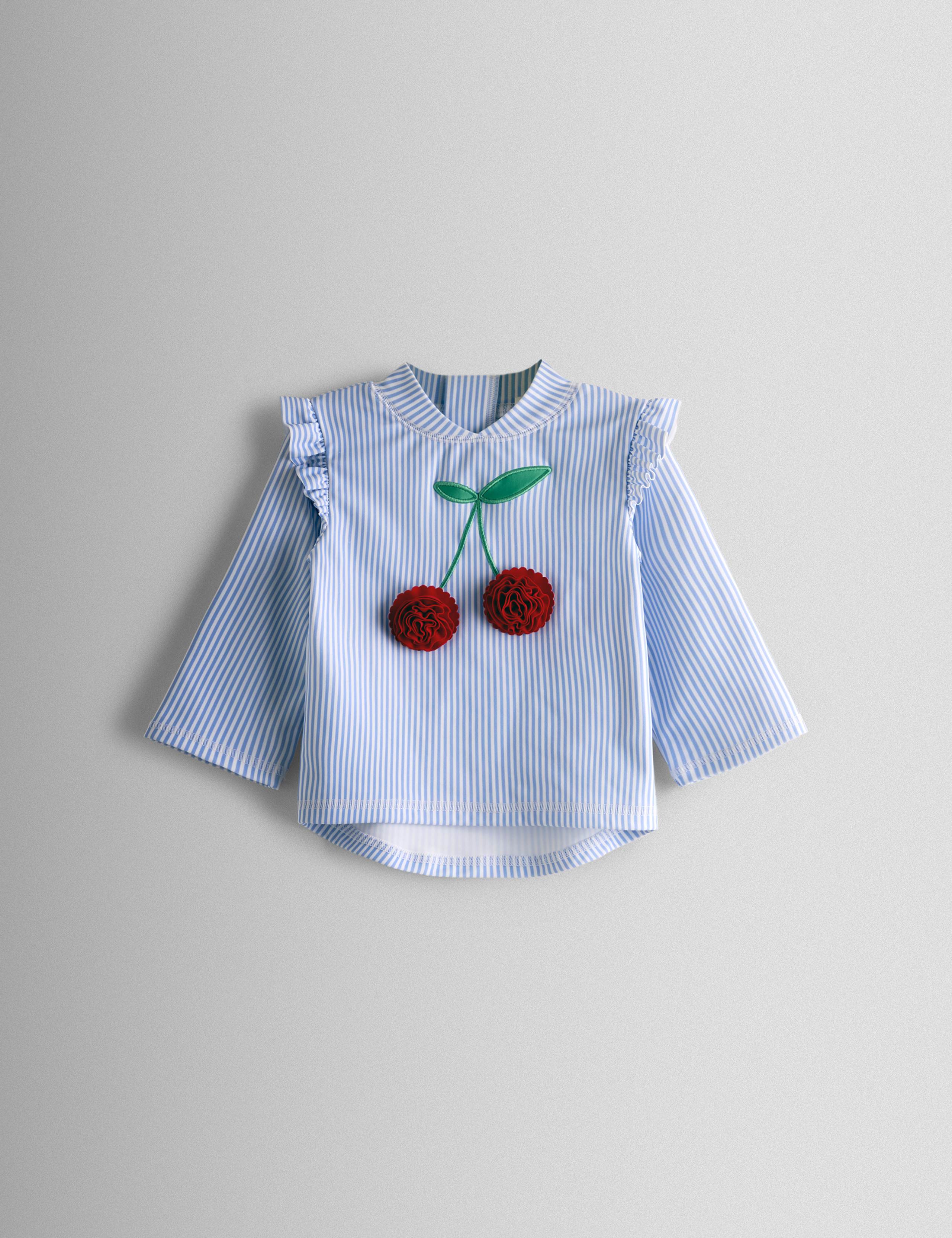 2 Piece Cherry Stripe Swim Set (6 Mths-6 Yrs) 7 of 7