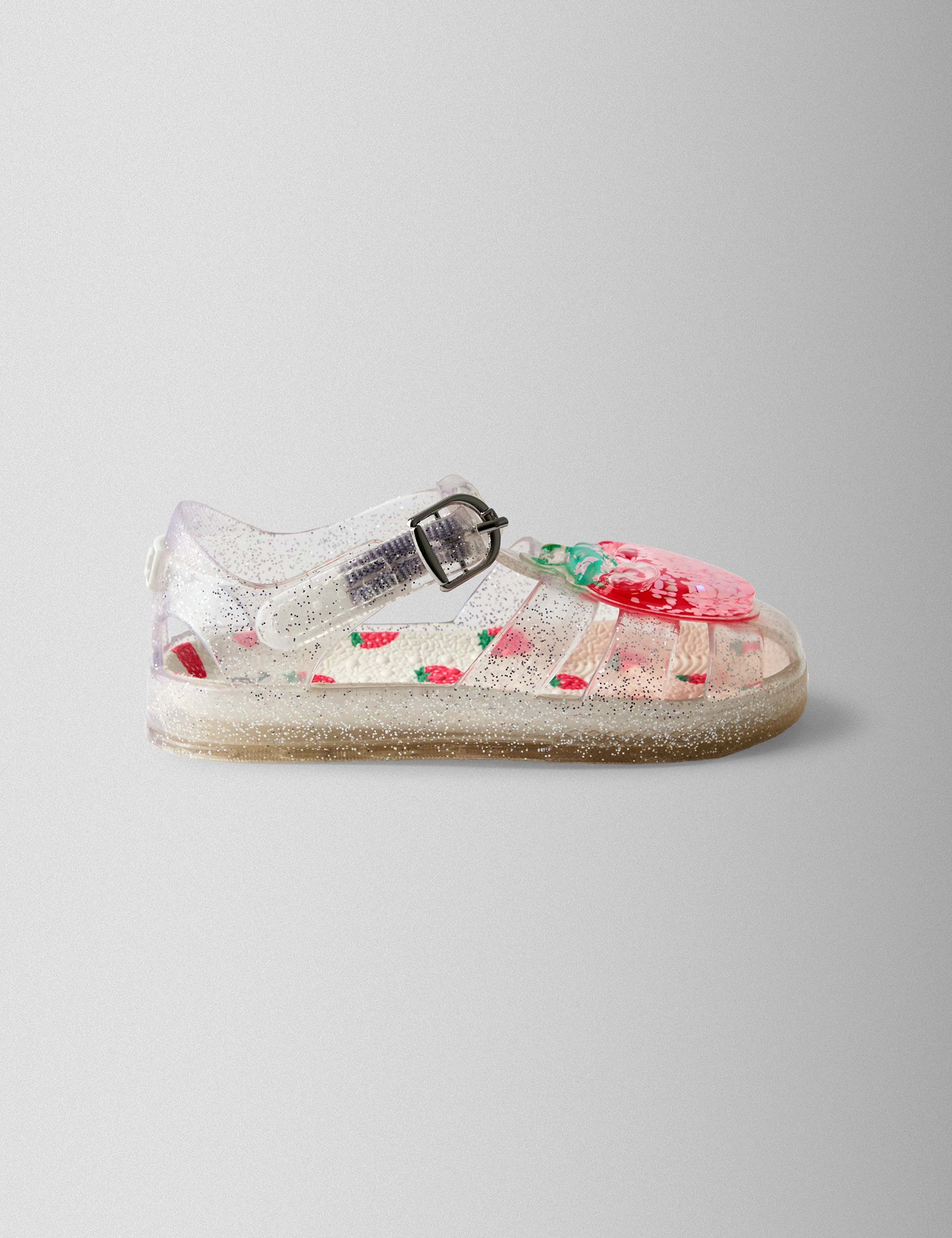 Kids' Strawberry Glitter Jelly Sandals (4 Small-11 Small) 1 of 5