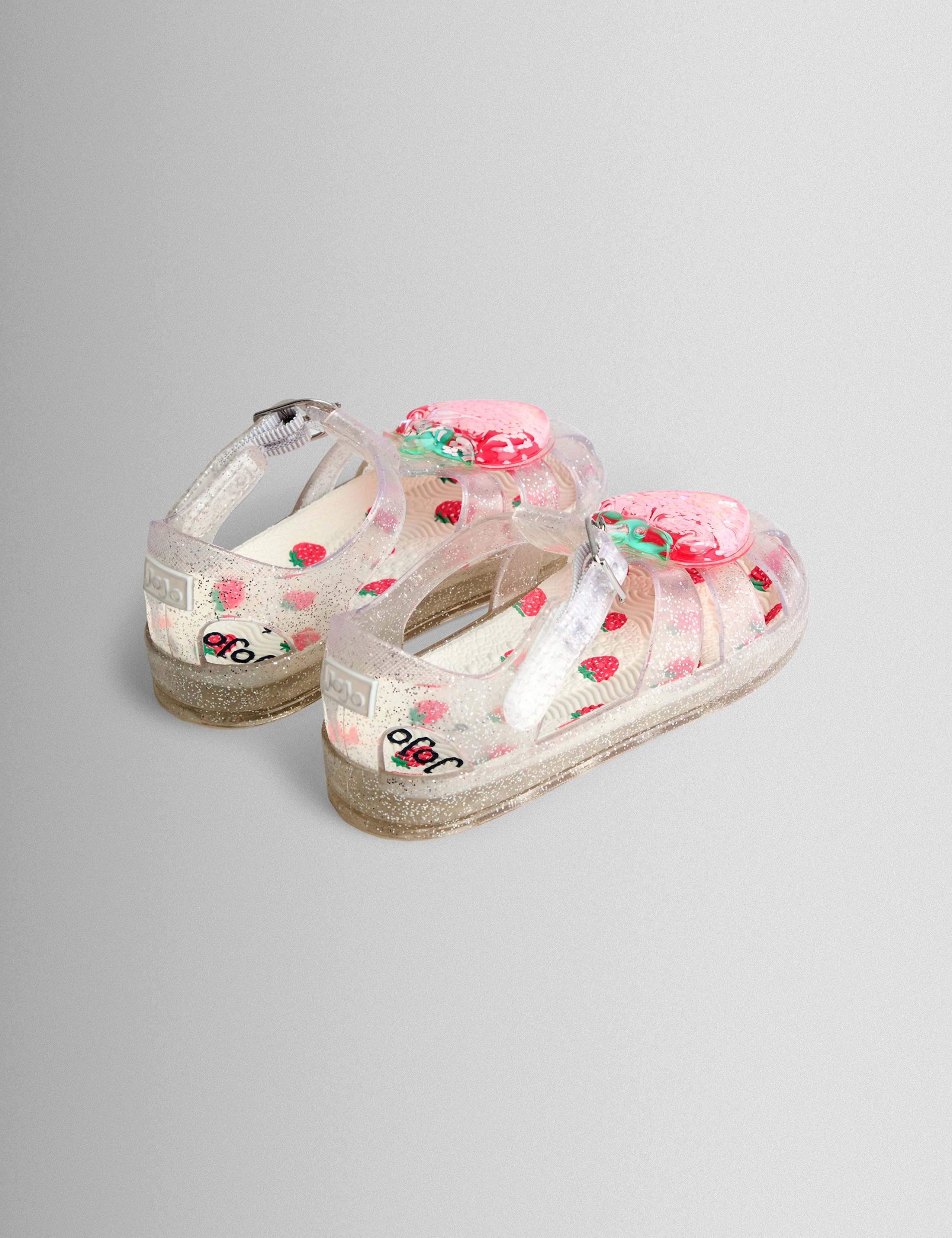 Kids' Strawberry Glitter Jelly Sandals (4 Small-11 Small) 5 of 5