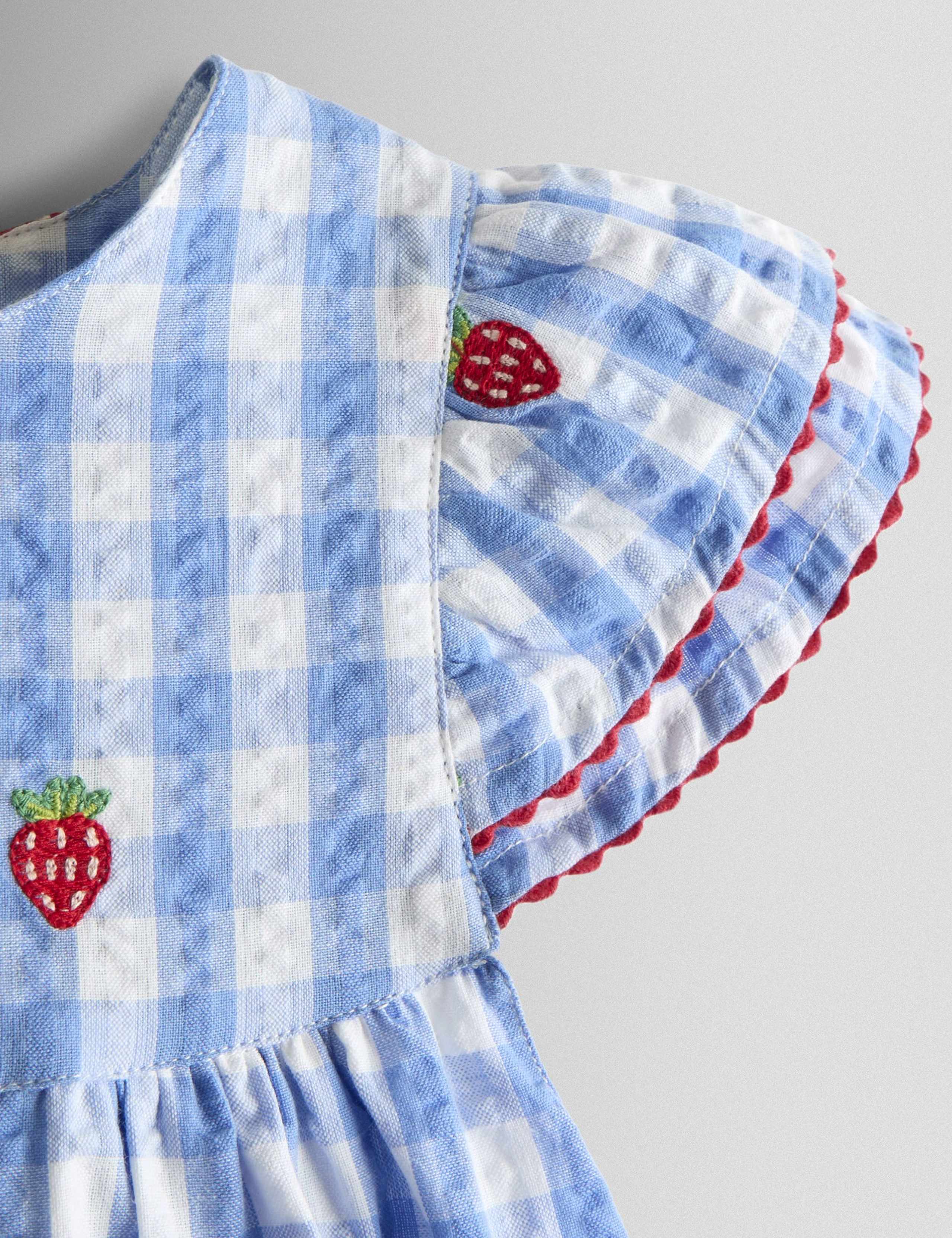 Pure Cotton Gingham Top & Shorts Outfit (0-9 Yrs) 2 of 4