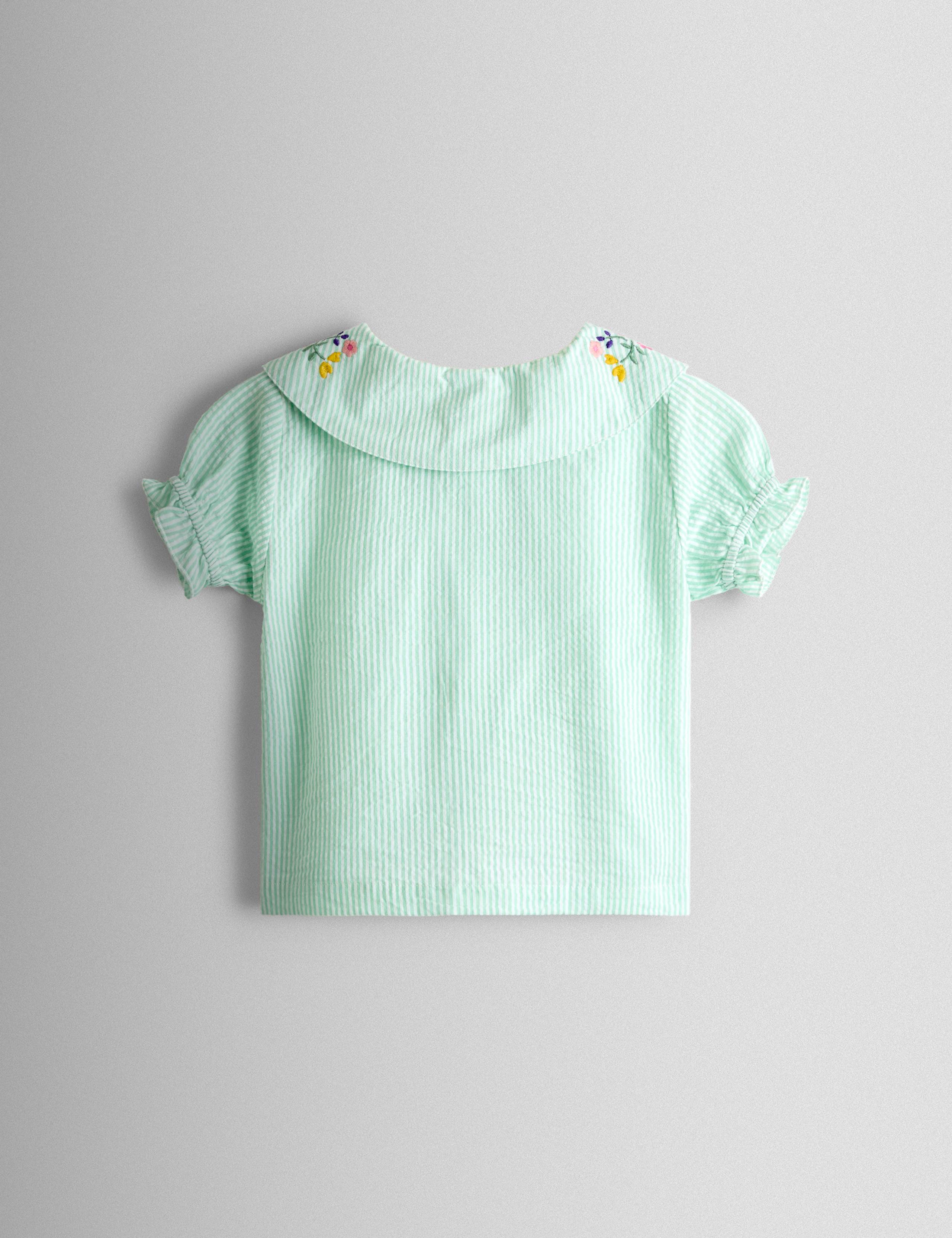 Pure Cotton Woven Striped Floral Pyjamas (1-7 Years) 2 of 5