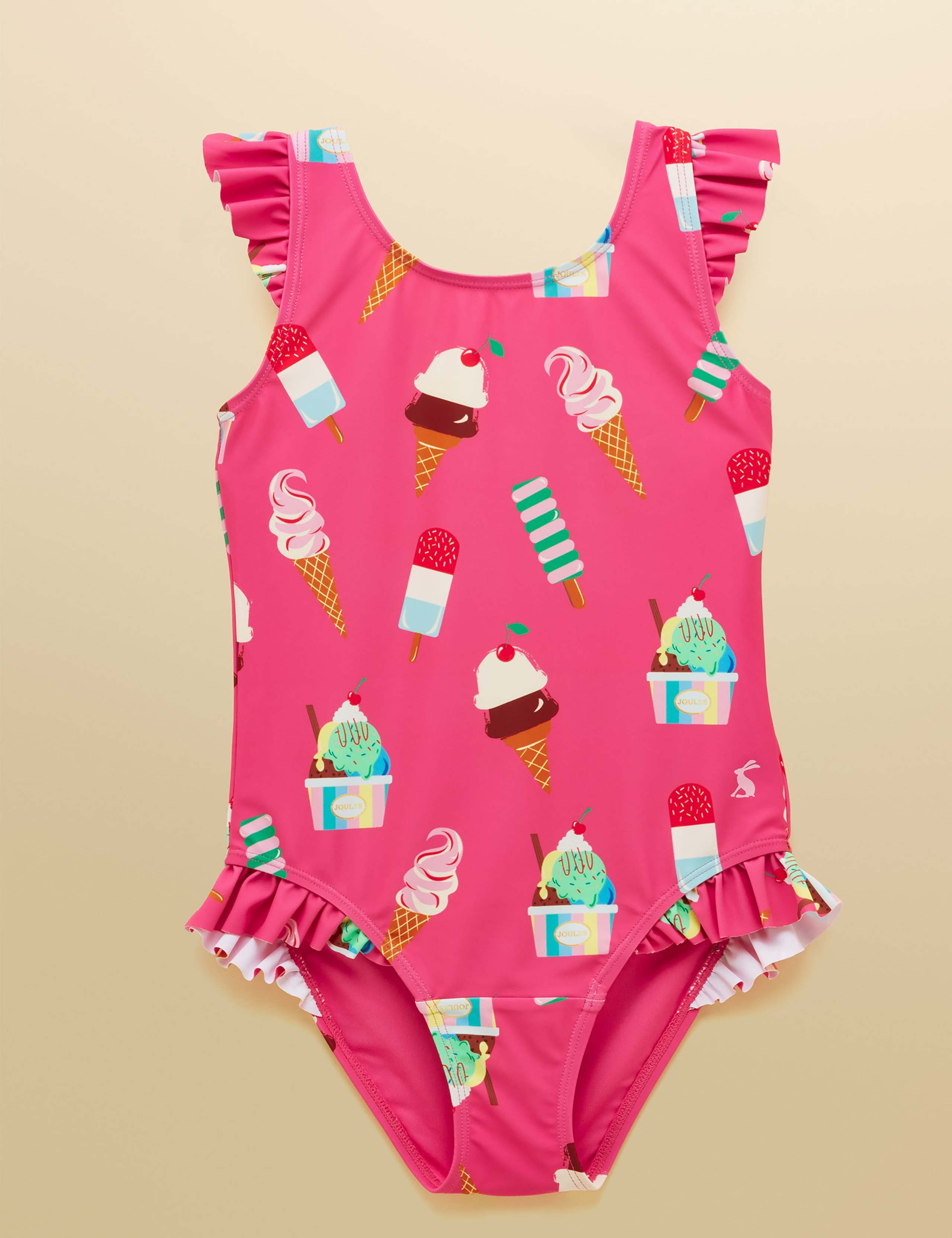 Ice Cream Print Frill Swimsuit (1-10 Yrs) 1 of 5