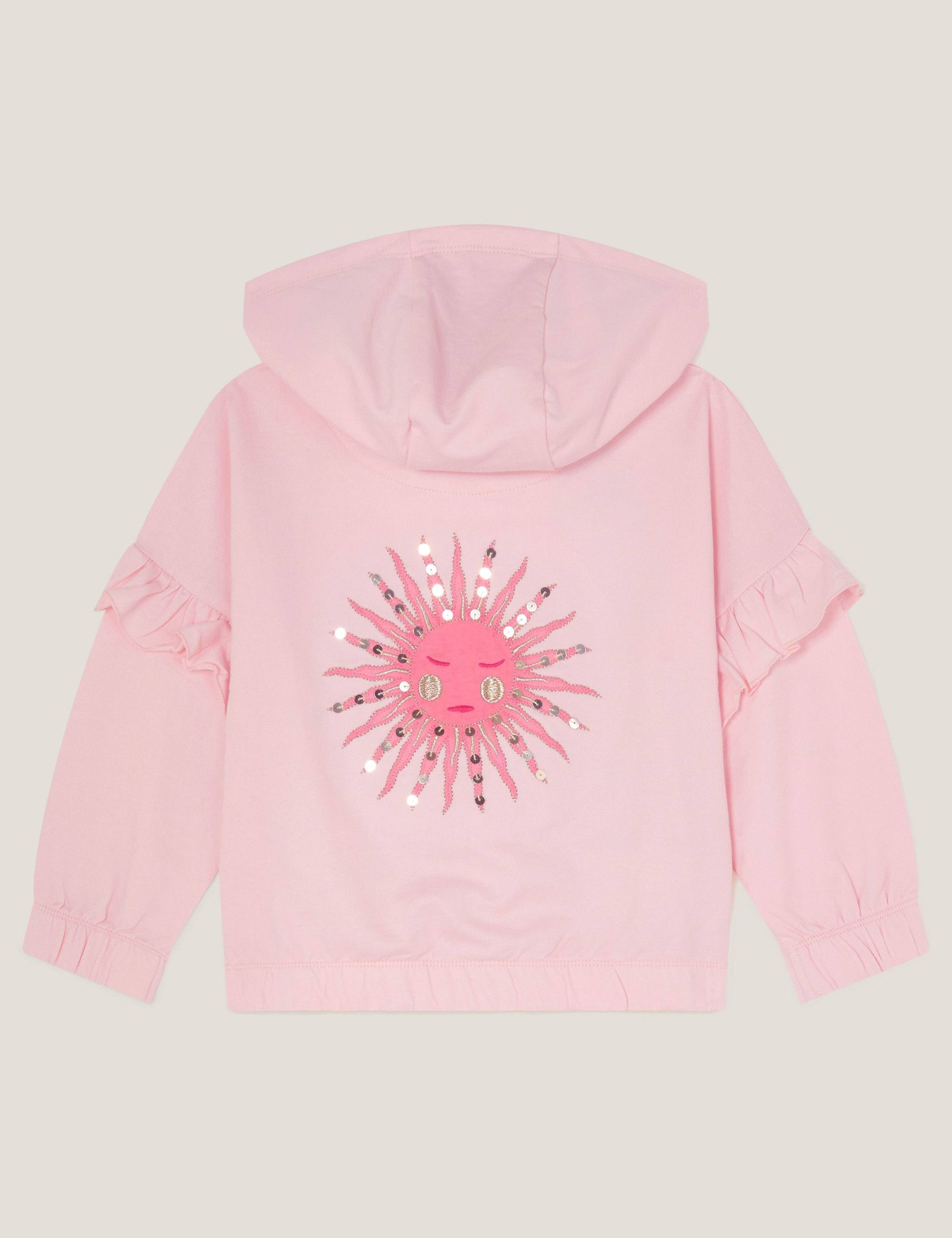 Pure Cotton Embroidered Zip Hoodie (3-13 Yrs) 2 of 3