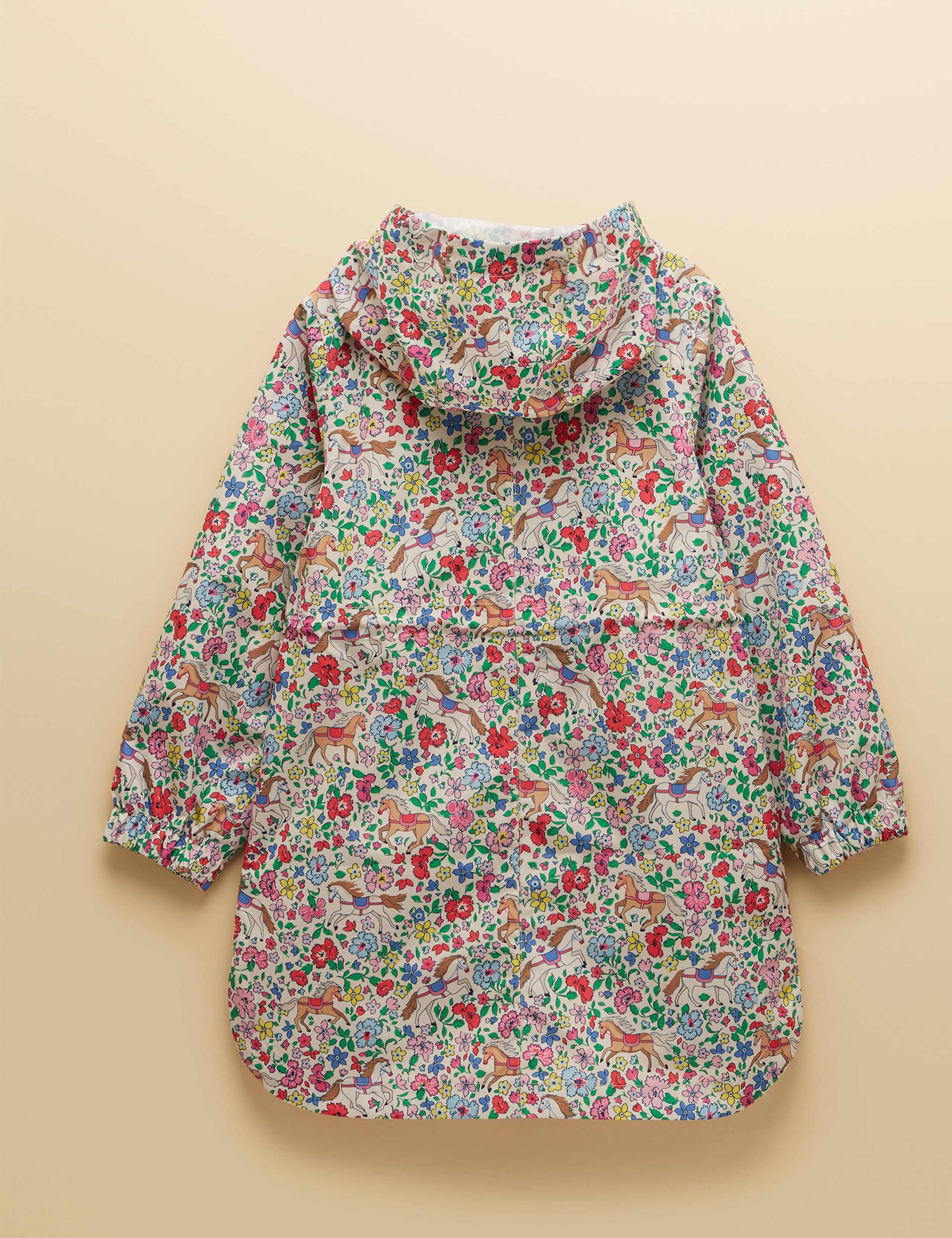 Packable Floral Pony Hooded Raincoat (2-10 Yrs) 2 of 5