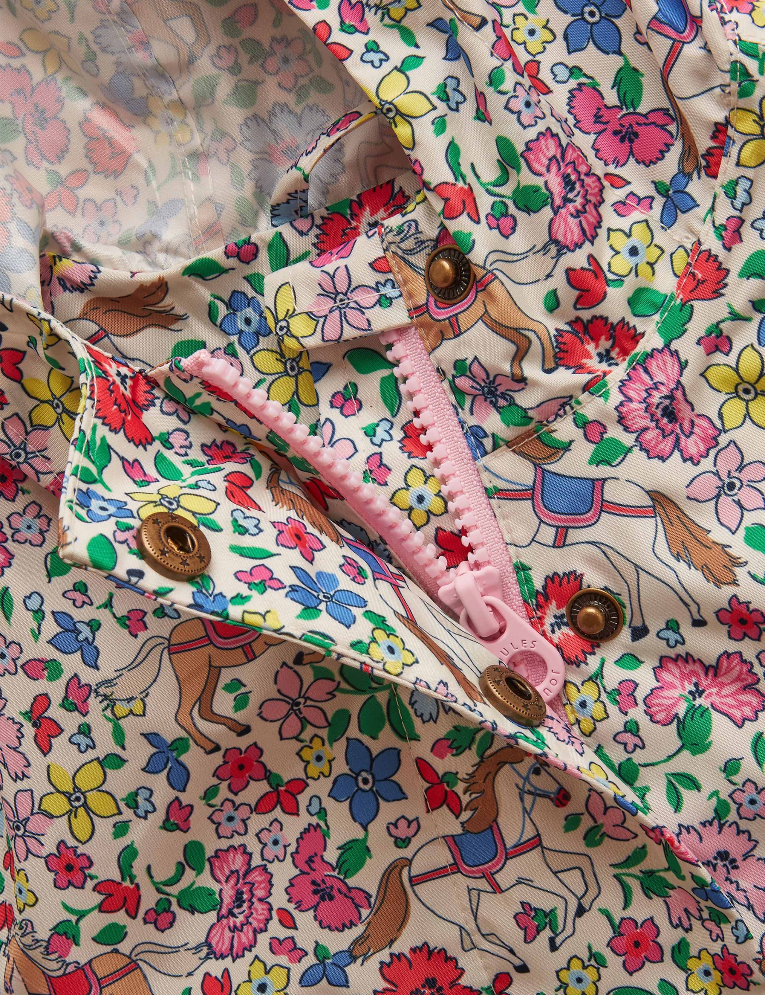 Packable Floral Pony Hooded Raincoat (2-10 Yrs) 3 of 5