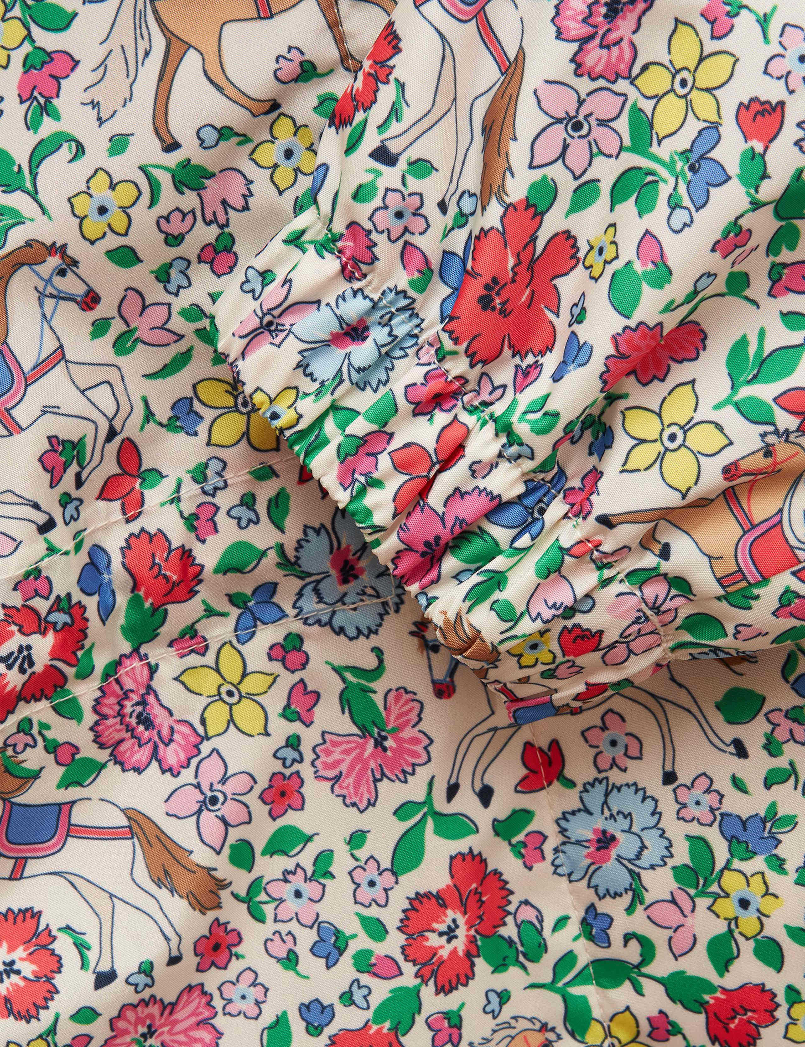 Packable Floral Pony Hooded Raincoat (2-10 Yrs) 4 of 5