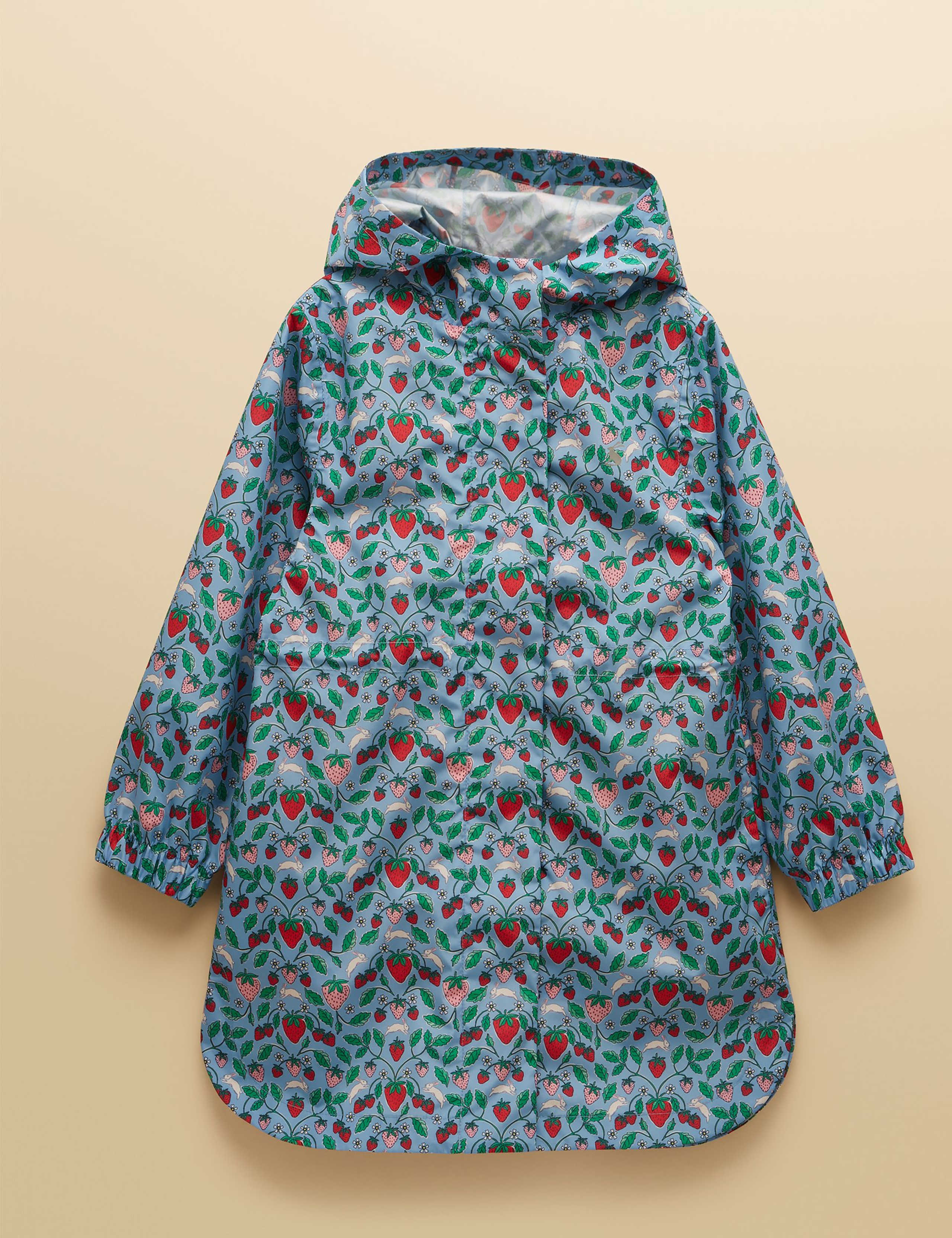 Strawberry Packable Hooded Raincoat (2-10 Yrs) 1 of 5
