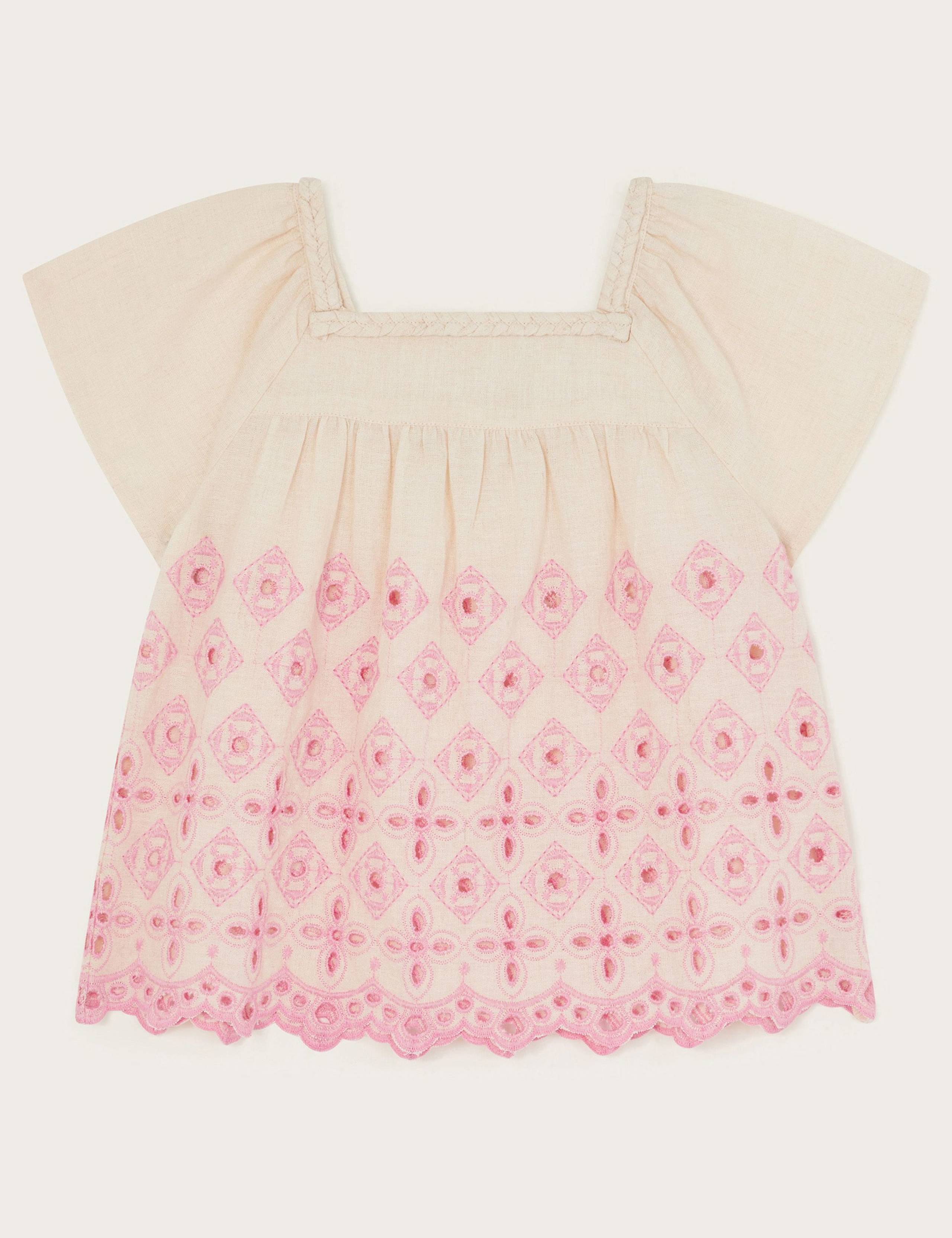 Cotton Rich Broderie Top (3-13 Yrs) 3 of 4