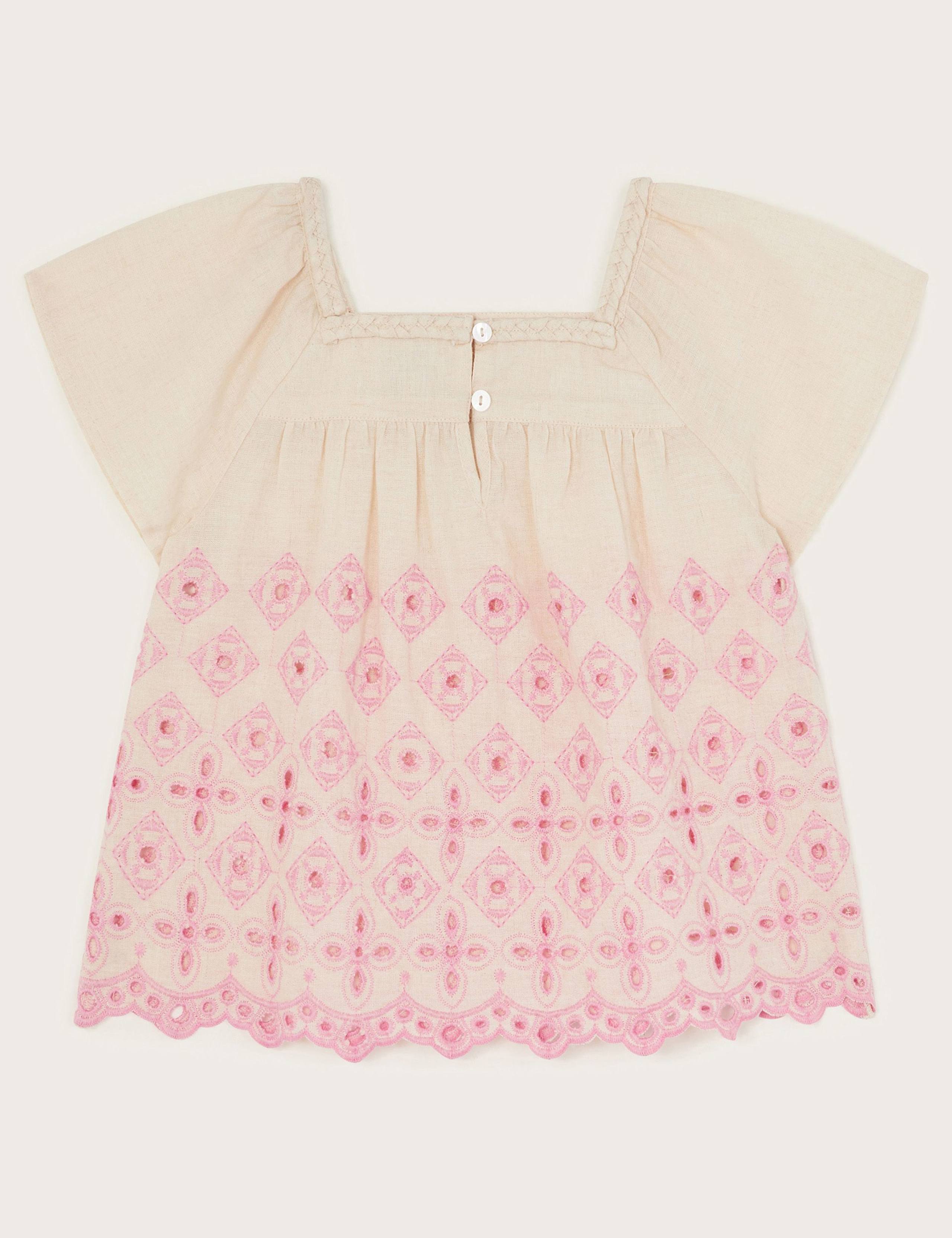 Cotton Rich Broderie Top (3-13 Yrs) 2 of 4
