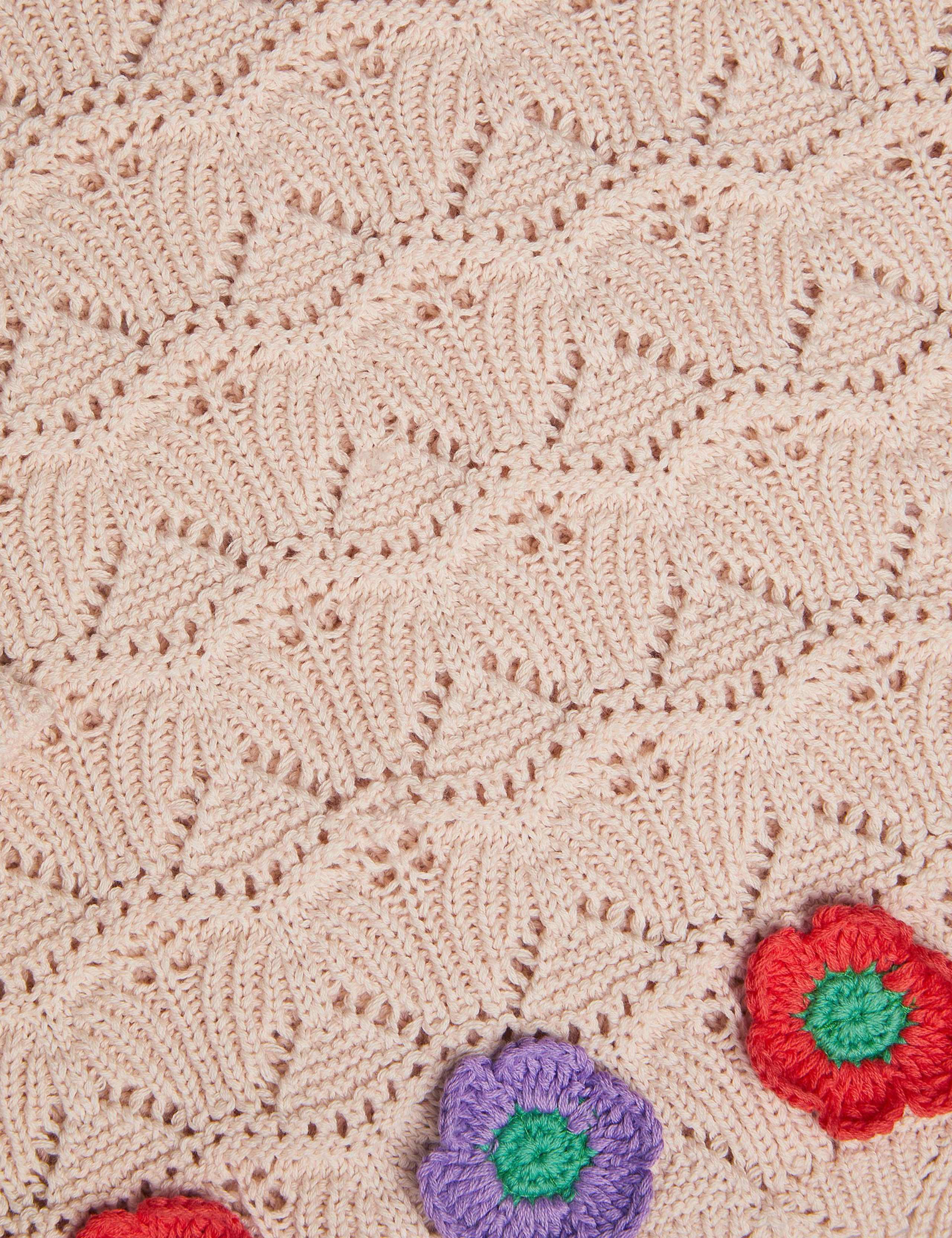 Pure Cotton Flower Appliqué Jumper (3-13 Yrs) 3 of 3