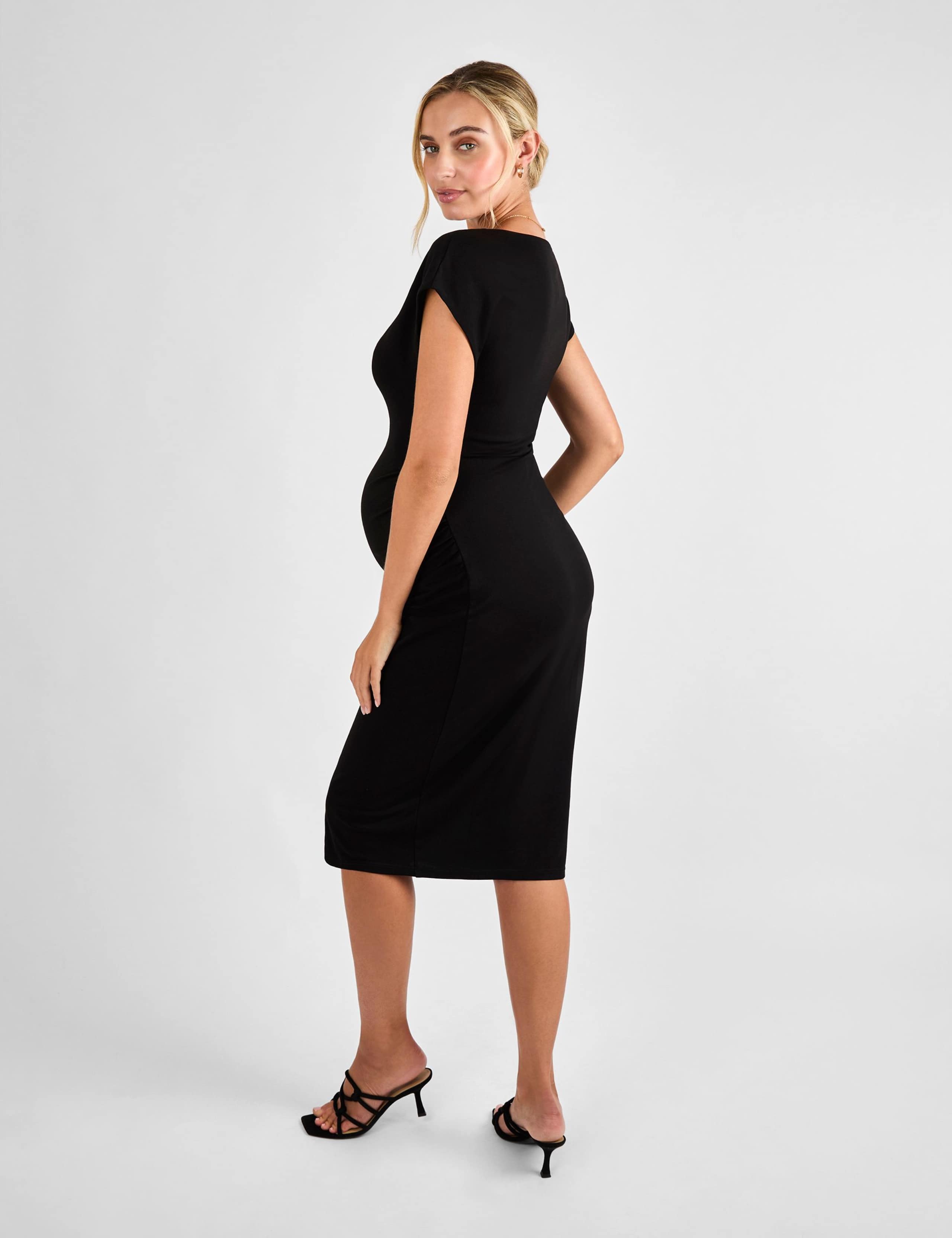 Maternity Midi Bodycon Dress 3 of 4