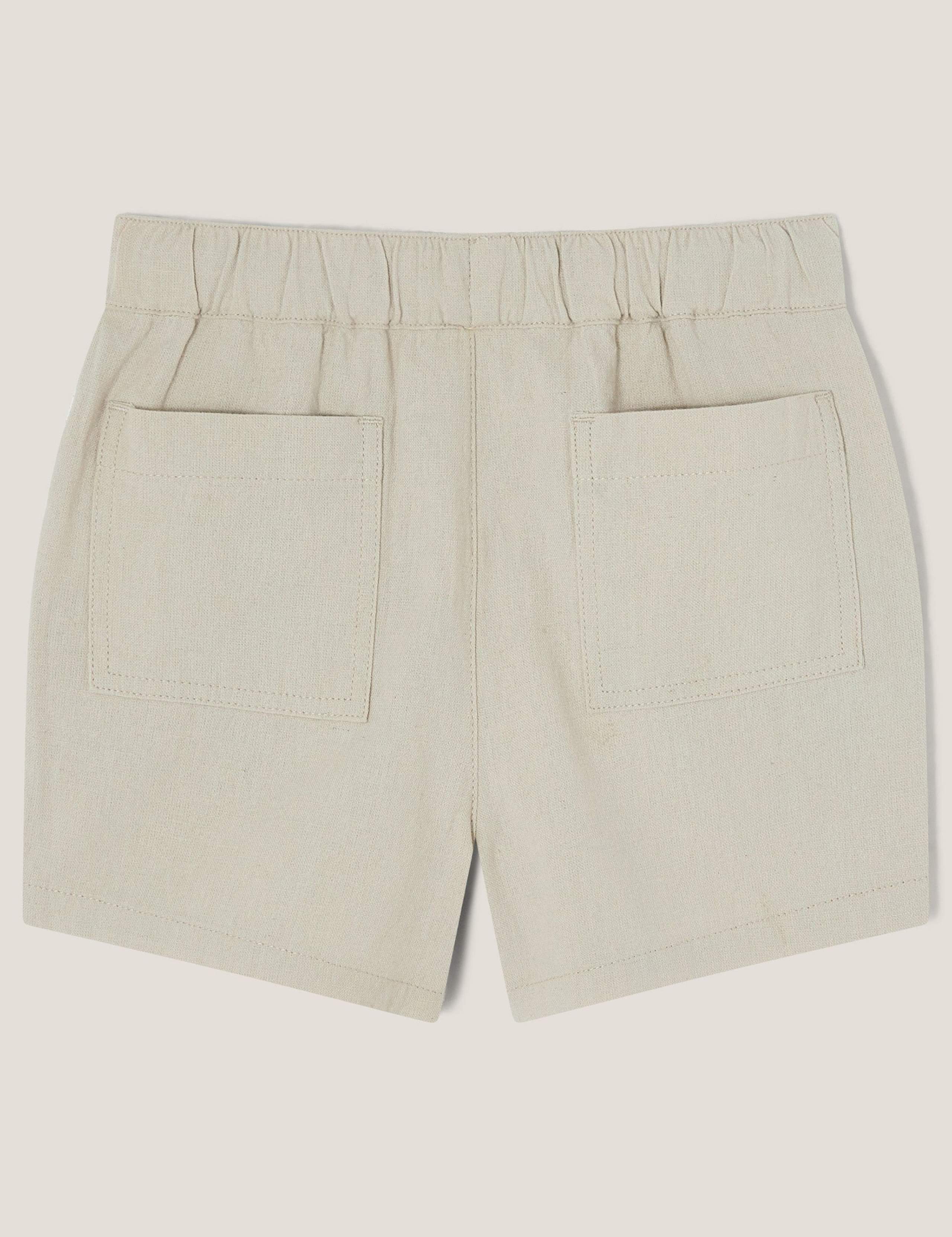 Cotton Rich Shorts with Linen (2-13 Yrs) 2 of 3