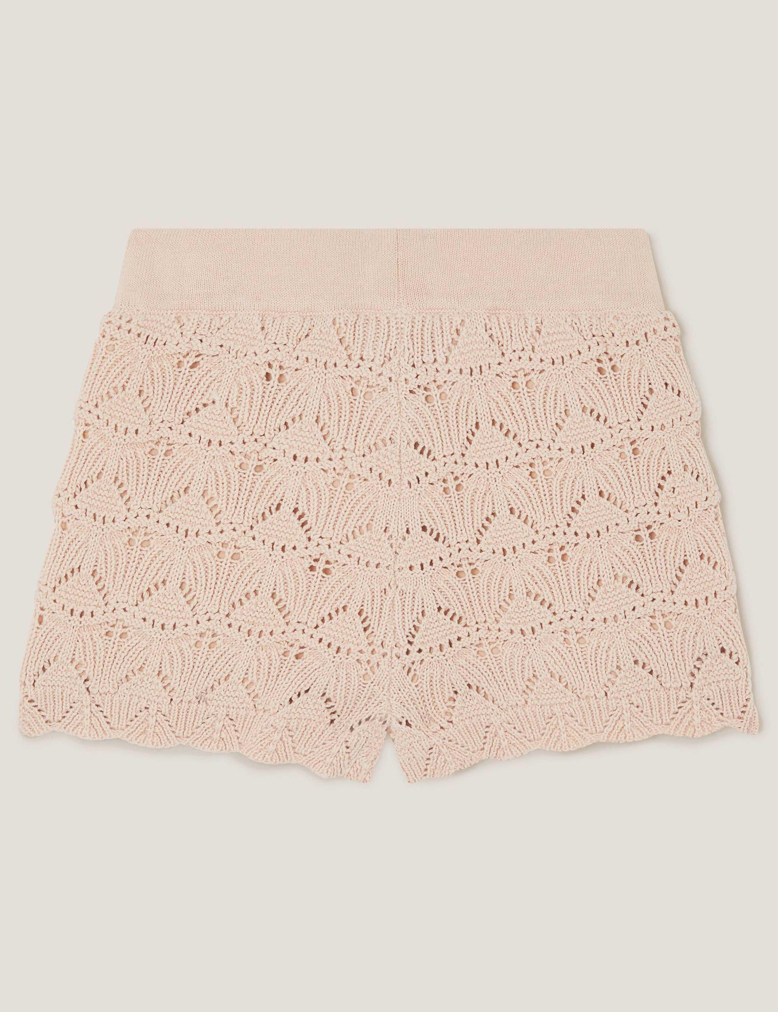 Pure Cotton Knitted Flower Shorts (3-13 Yrs) 2 of 3