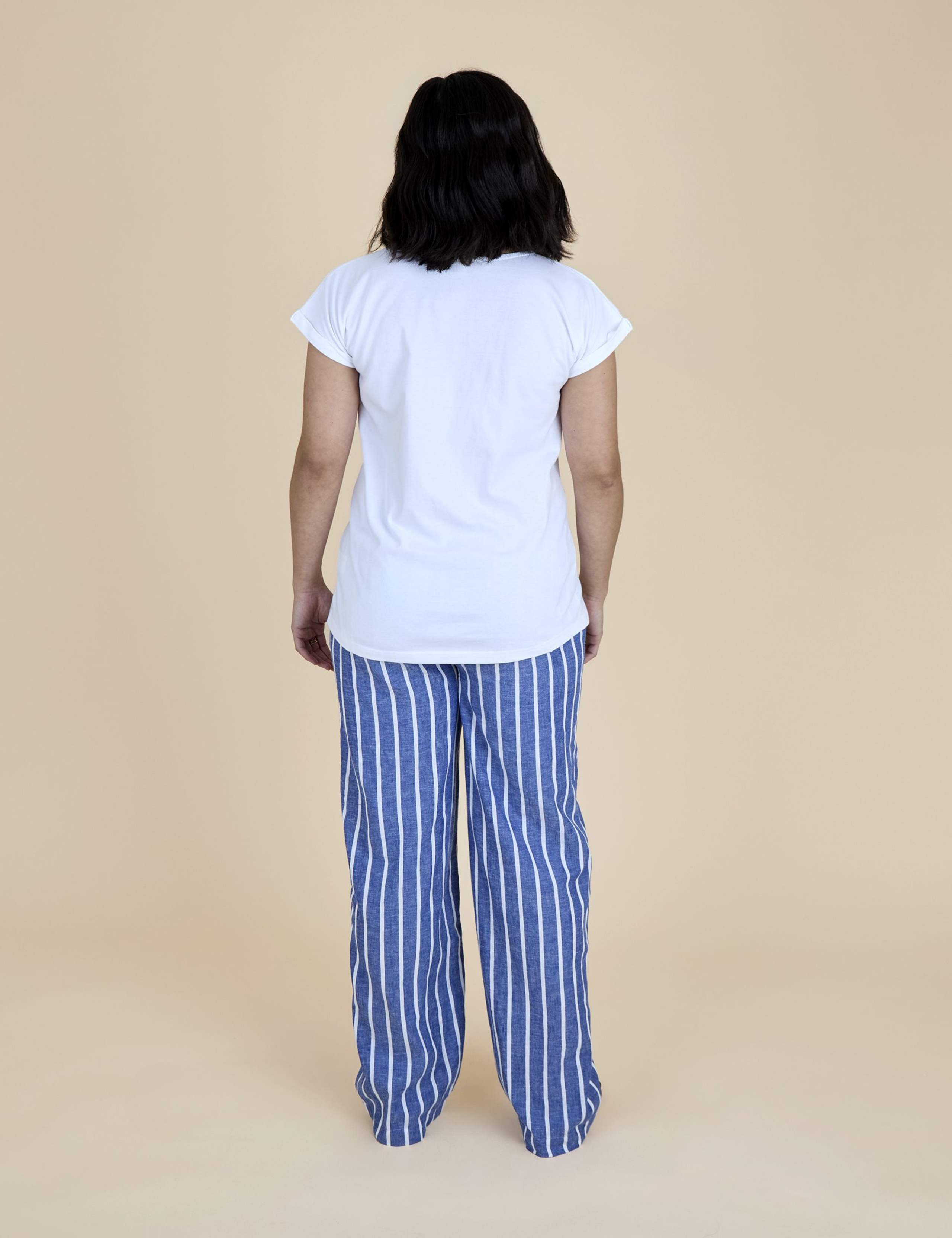 Maternity Pure Cotton Striped Trousers 6 of 6