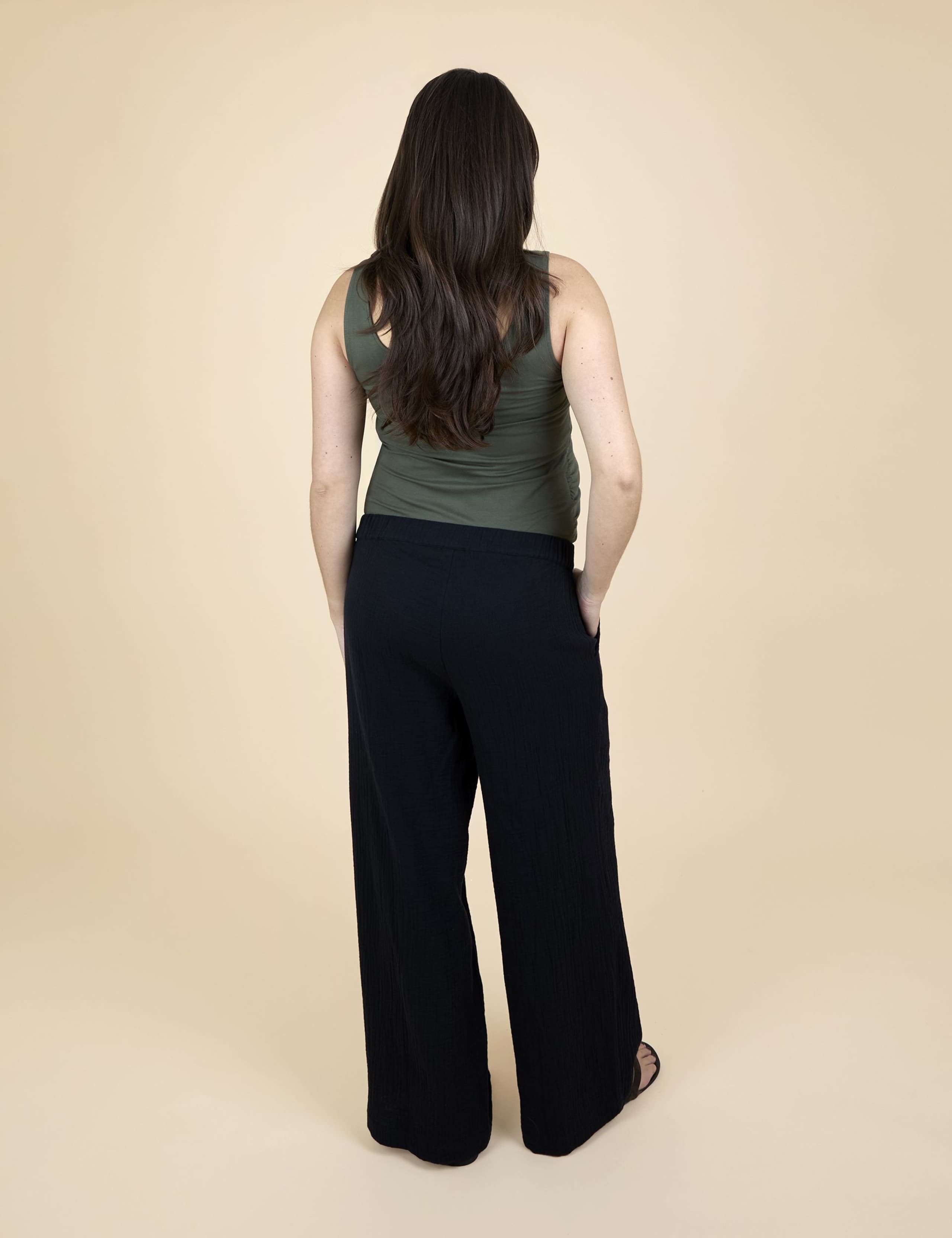 Maternity Pure Cotton Straight Leg Trousers 6 of 6