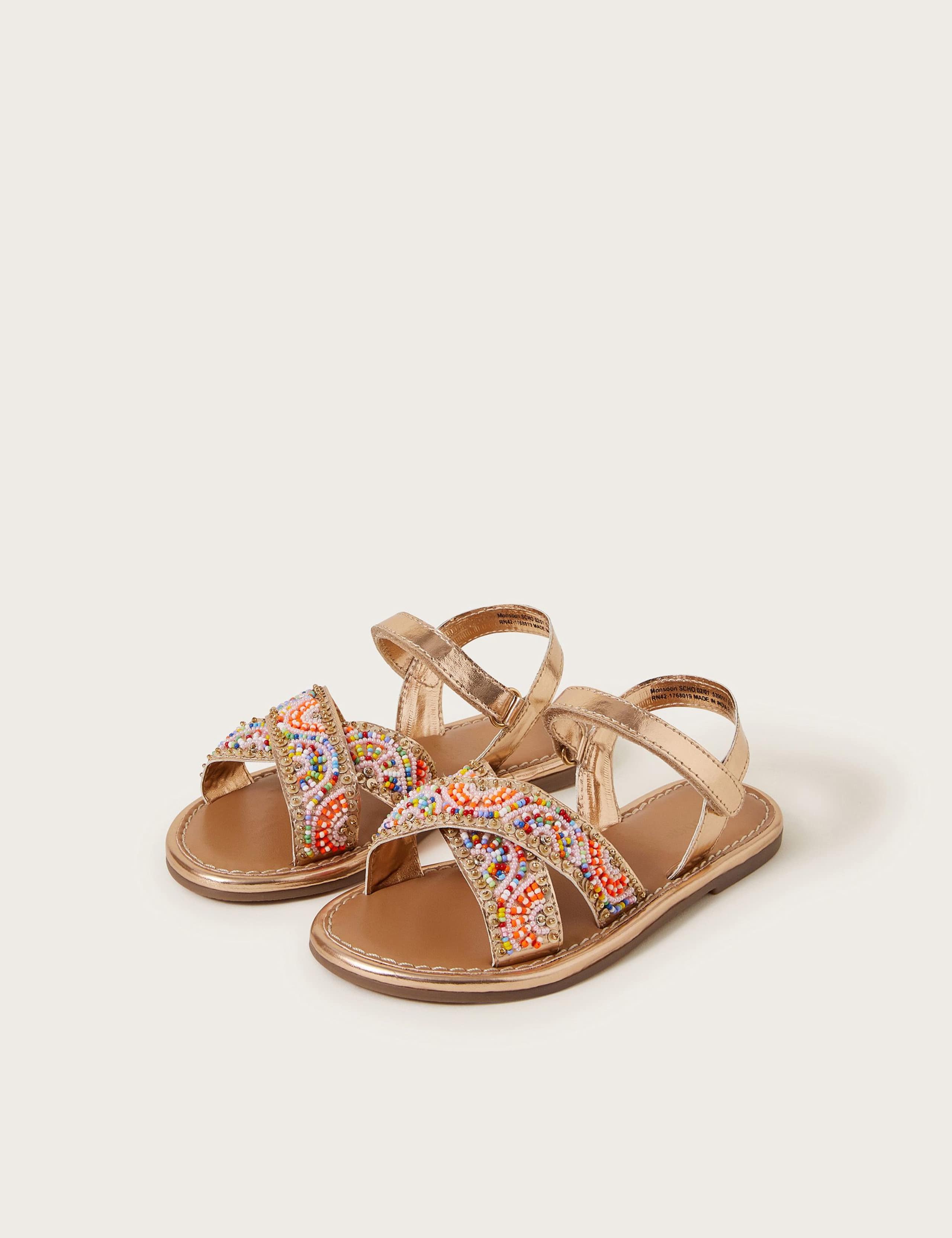 Kids’ Beaded Sandals (7 Small-4 Large) 2 of 3