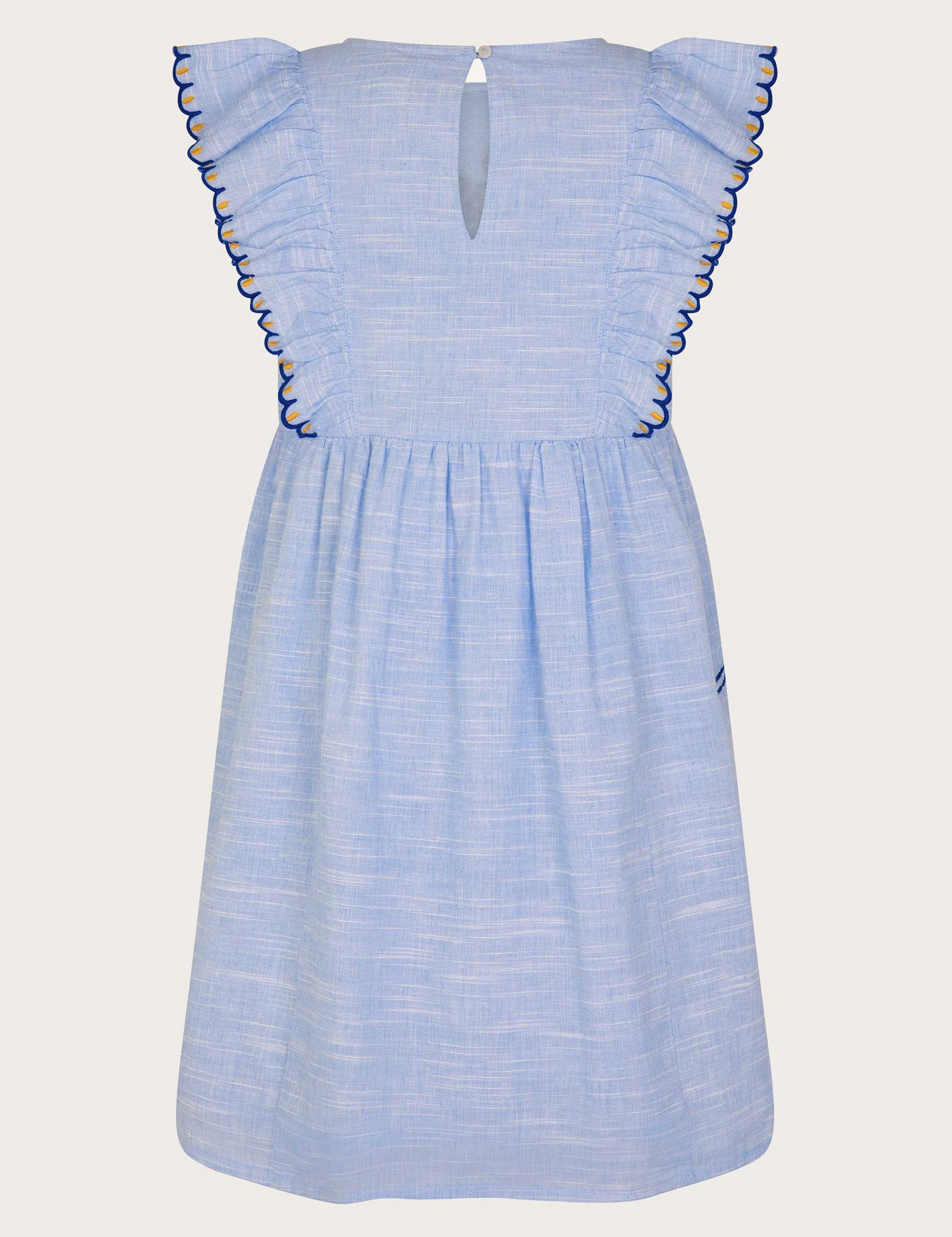 Pure Cotton Floral Dress (3-13 Yrs) 3 of 4