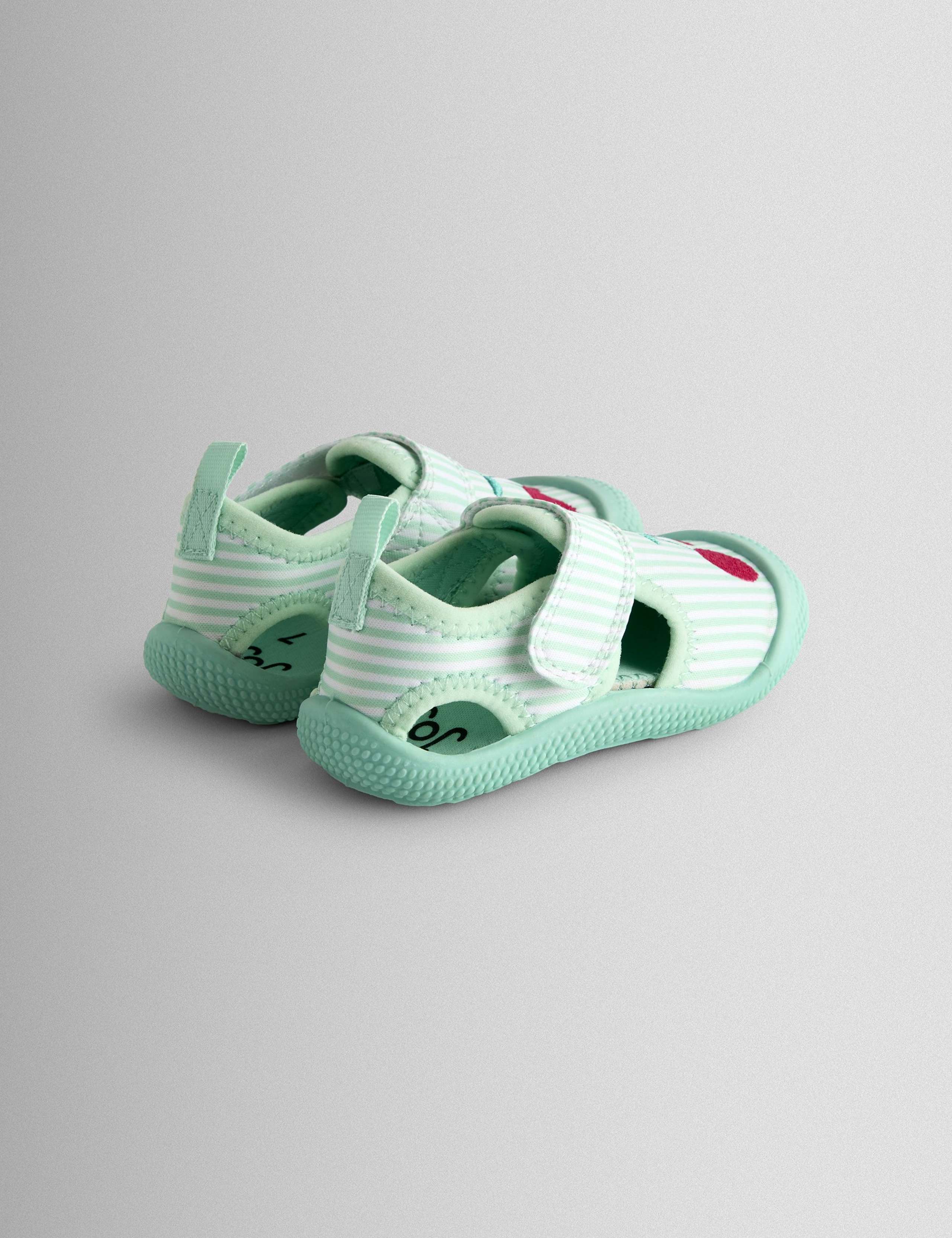 Cherry Striped Aqua Shoes (3 Small-11 Small) 2 of 4