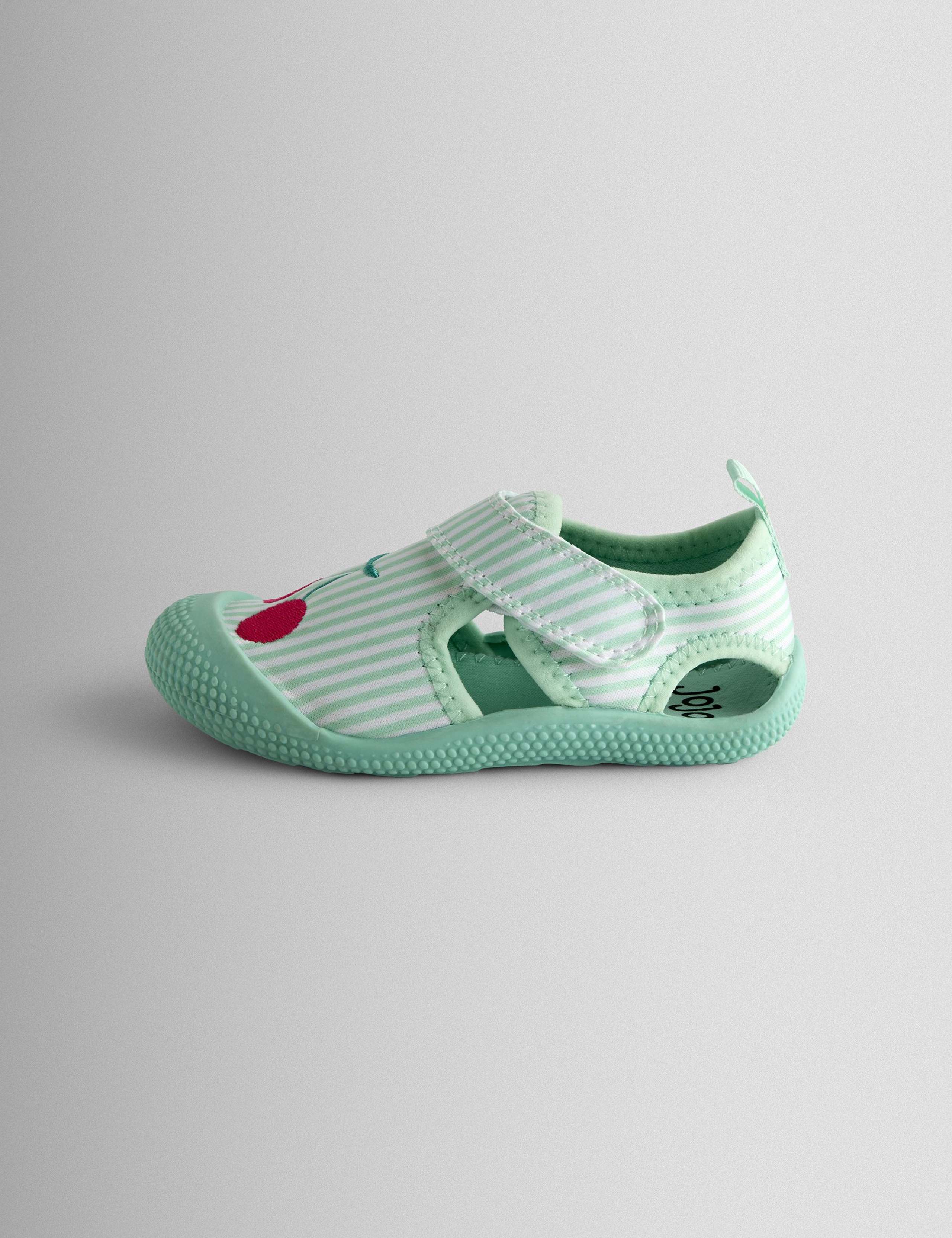 Cherry Striped Aqua Shoes (3 Small-11 Small) 3 of 4