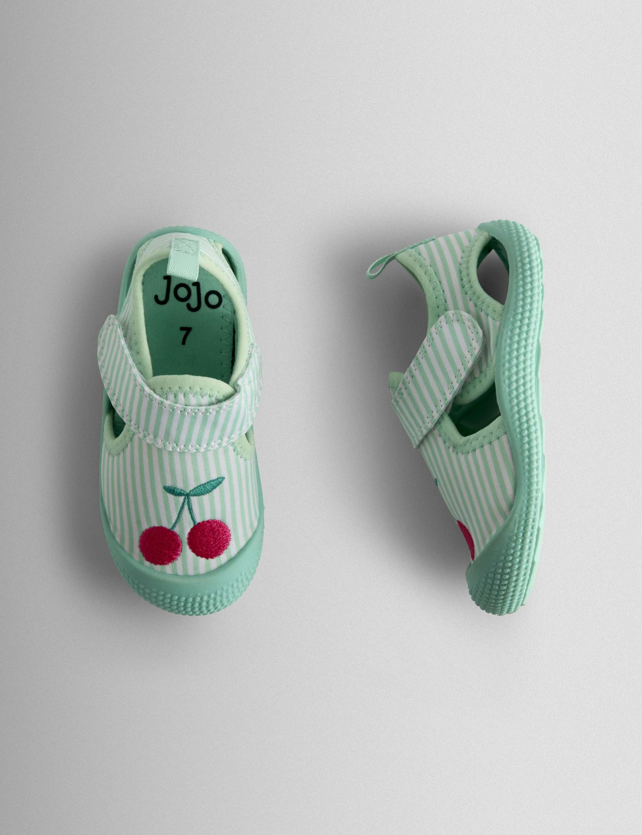Cherry Striped Aqua Shoes (3 Small-11 Small) 4 of 4