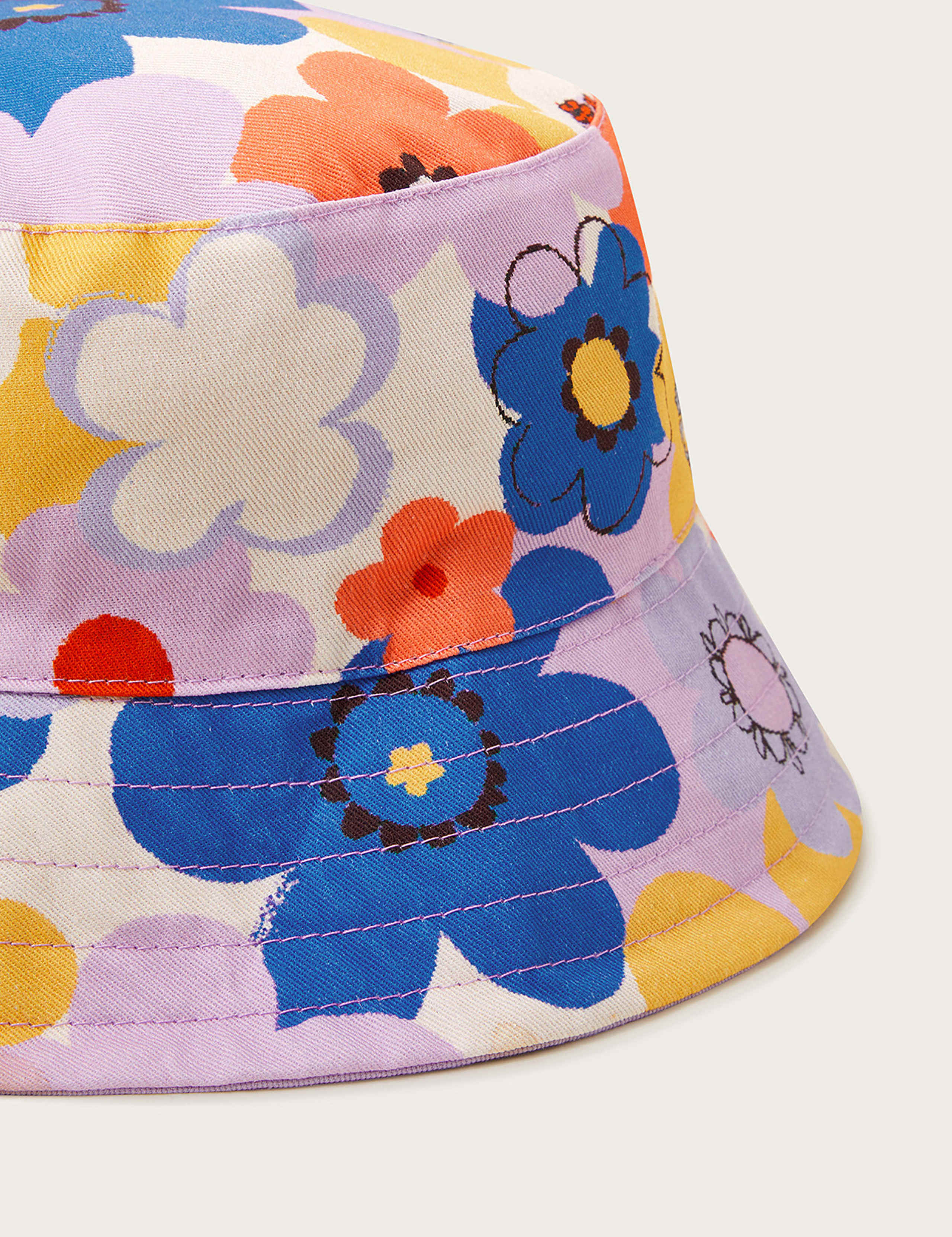 Kids' Pure Cotton Reversible Floral Sun Hat 4 of 4