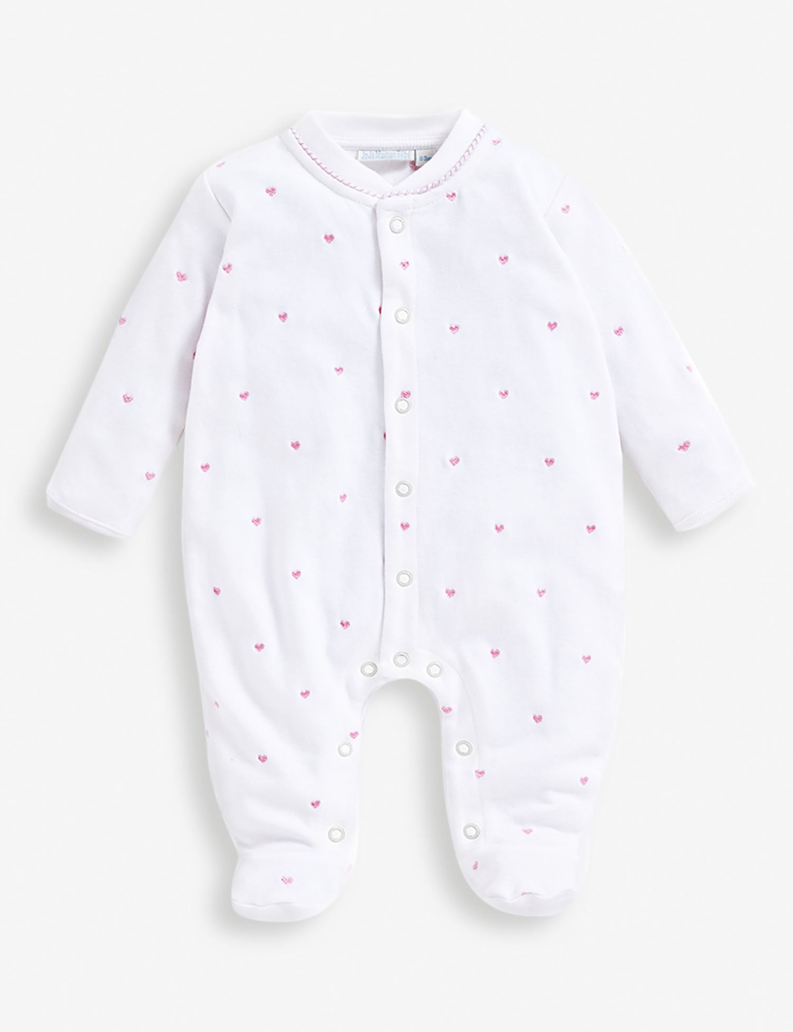 Heart Embroidered Sleepsuit (0-12 Mths) 3 of 3