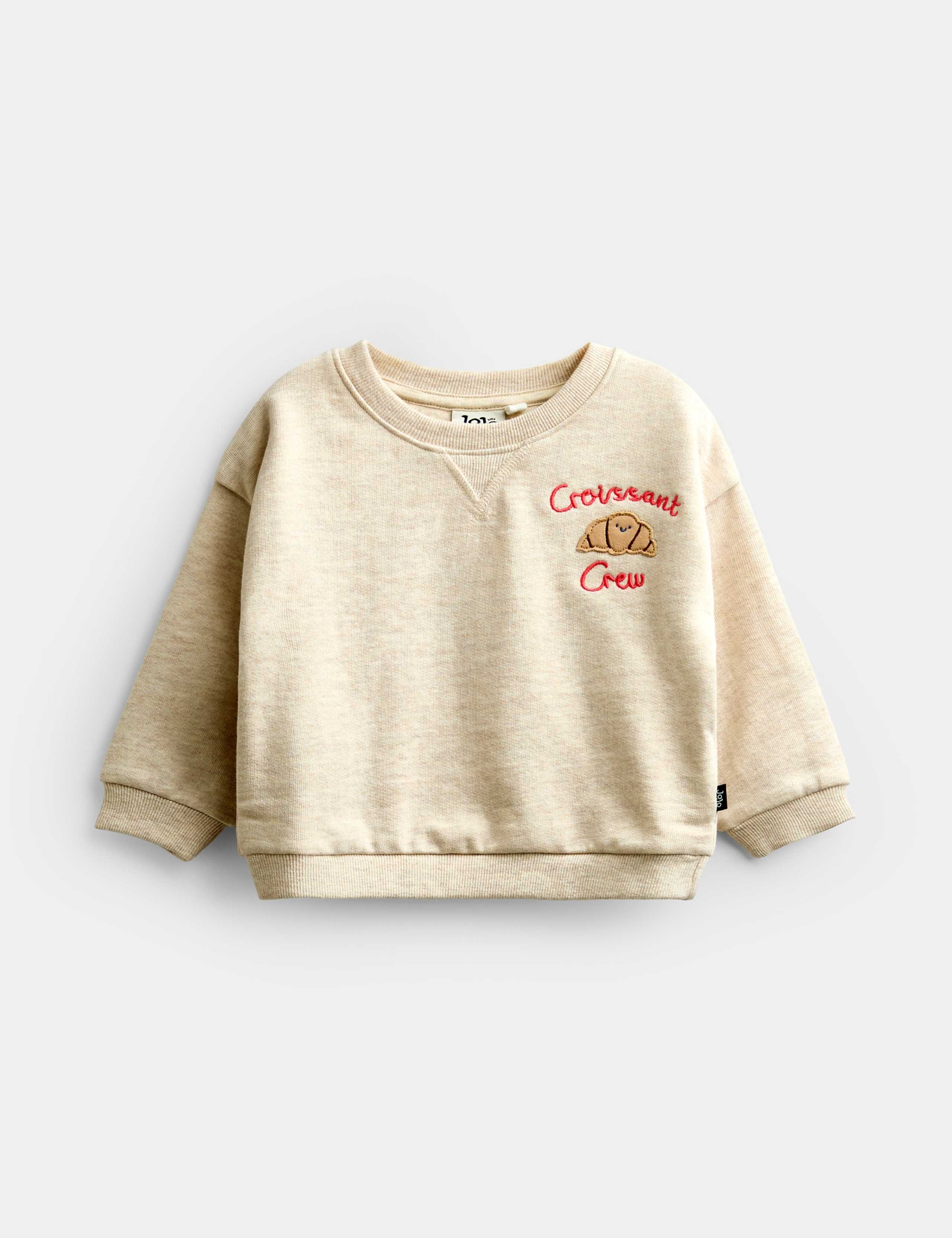 2 Piece Cotton Rich Croissant Outfit (0-3 Yrs) 2 of 6