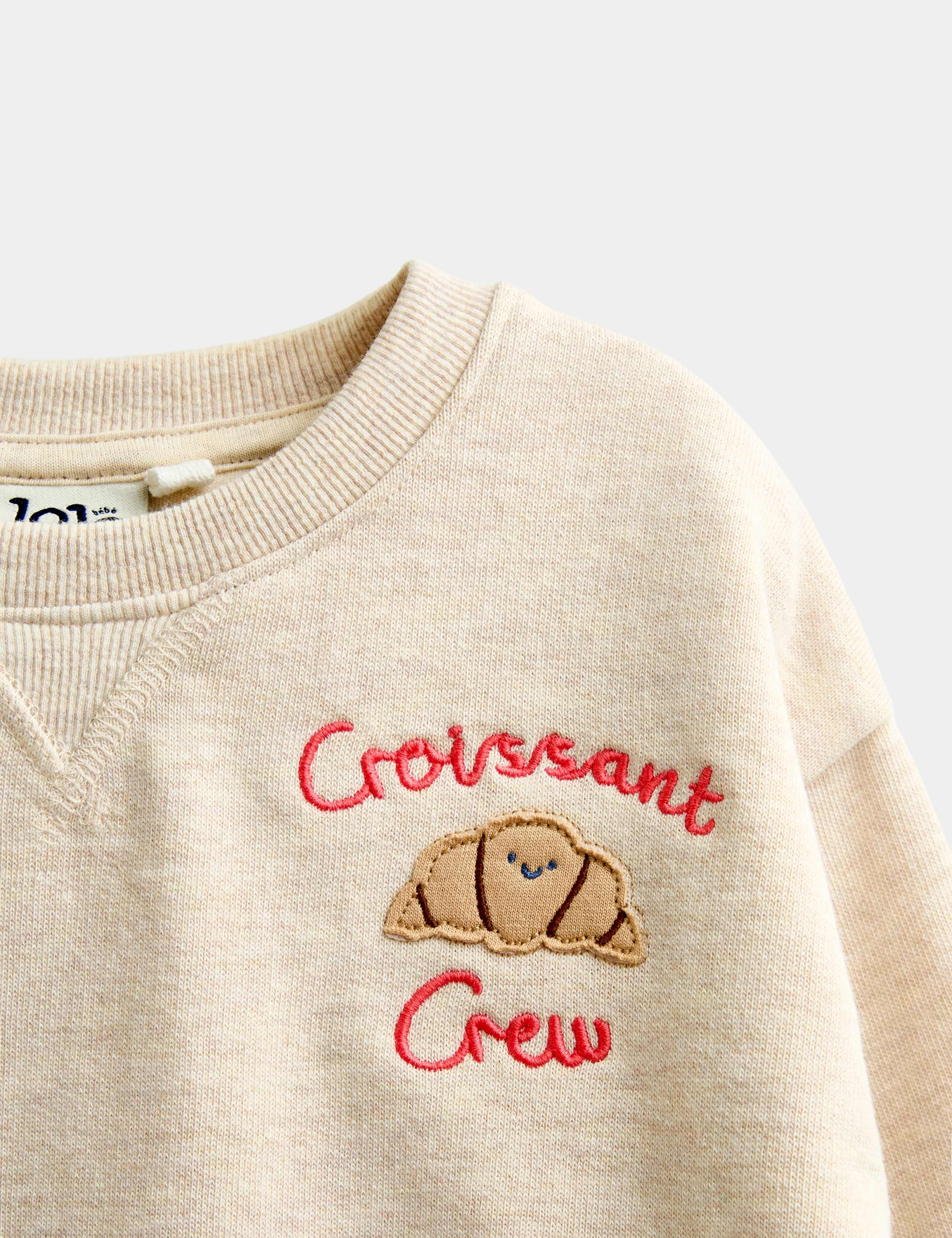 2 Piece Cotton Rich Croissant Outfit (0-3 Yrs) 4 of 6