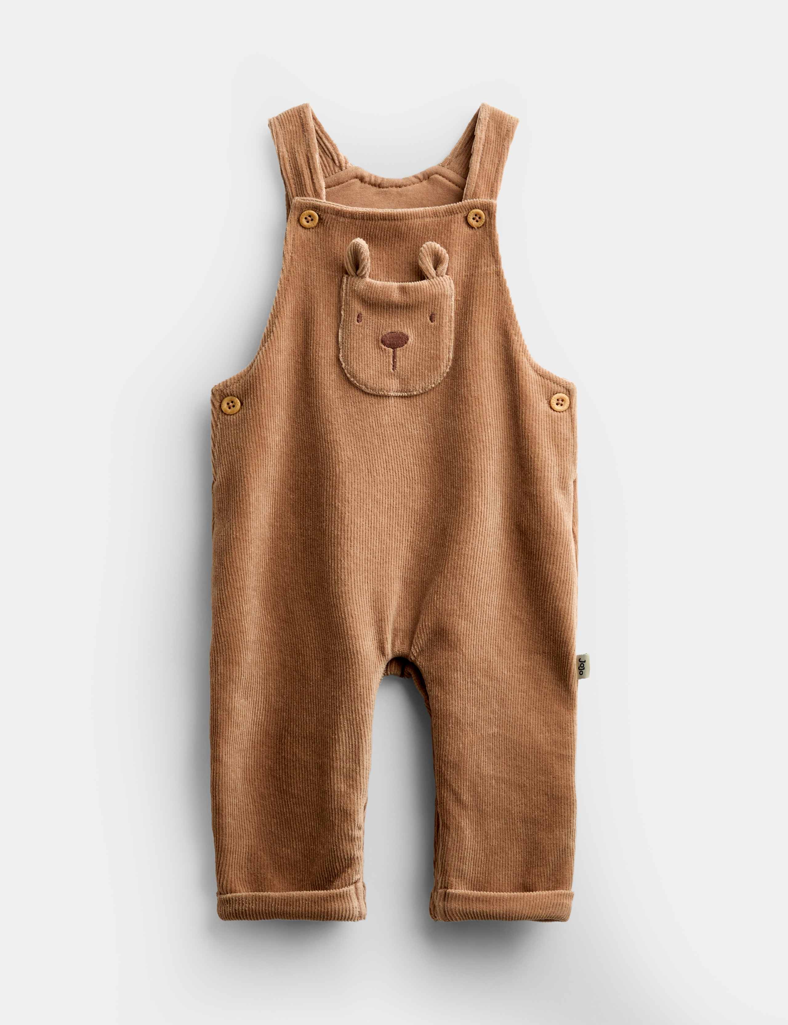 2 Piece Cotton Rich Bear Dungaree Outfit (0-2 Yrs) 2 of 8