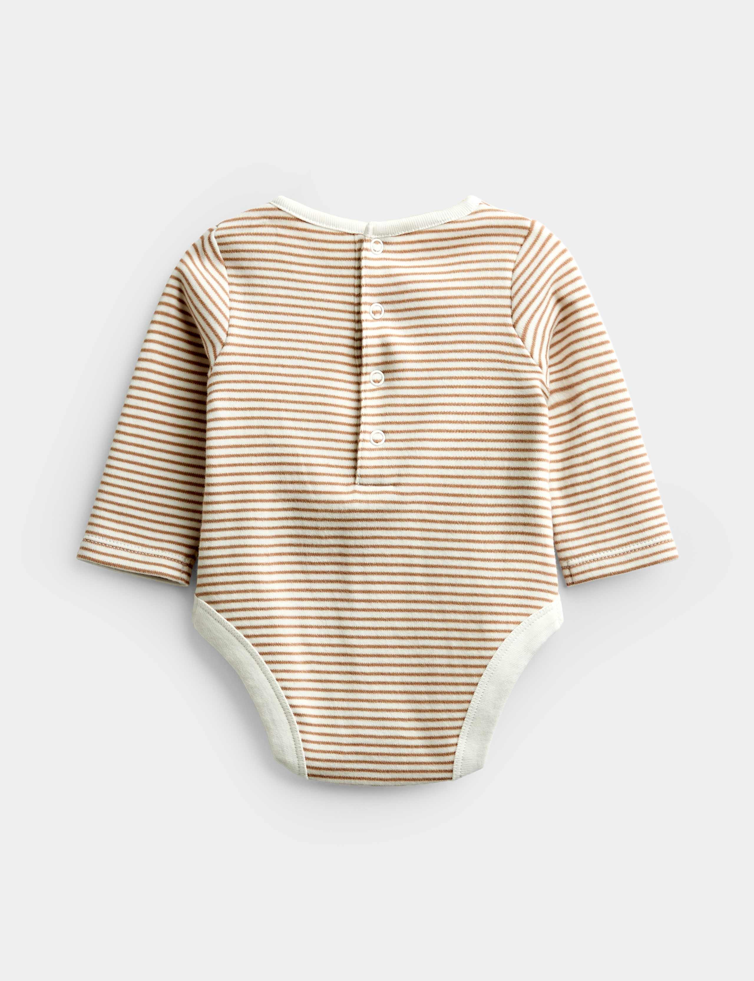 2 Piece Cotton Rich Bear Dungaree Outfit (0-2 Yrs) 3 of 8