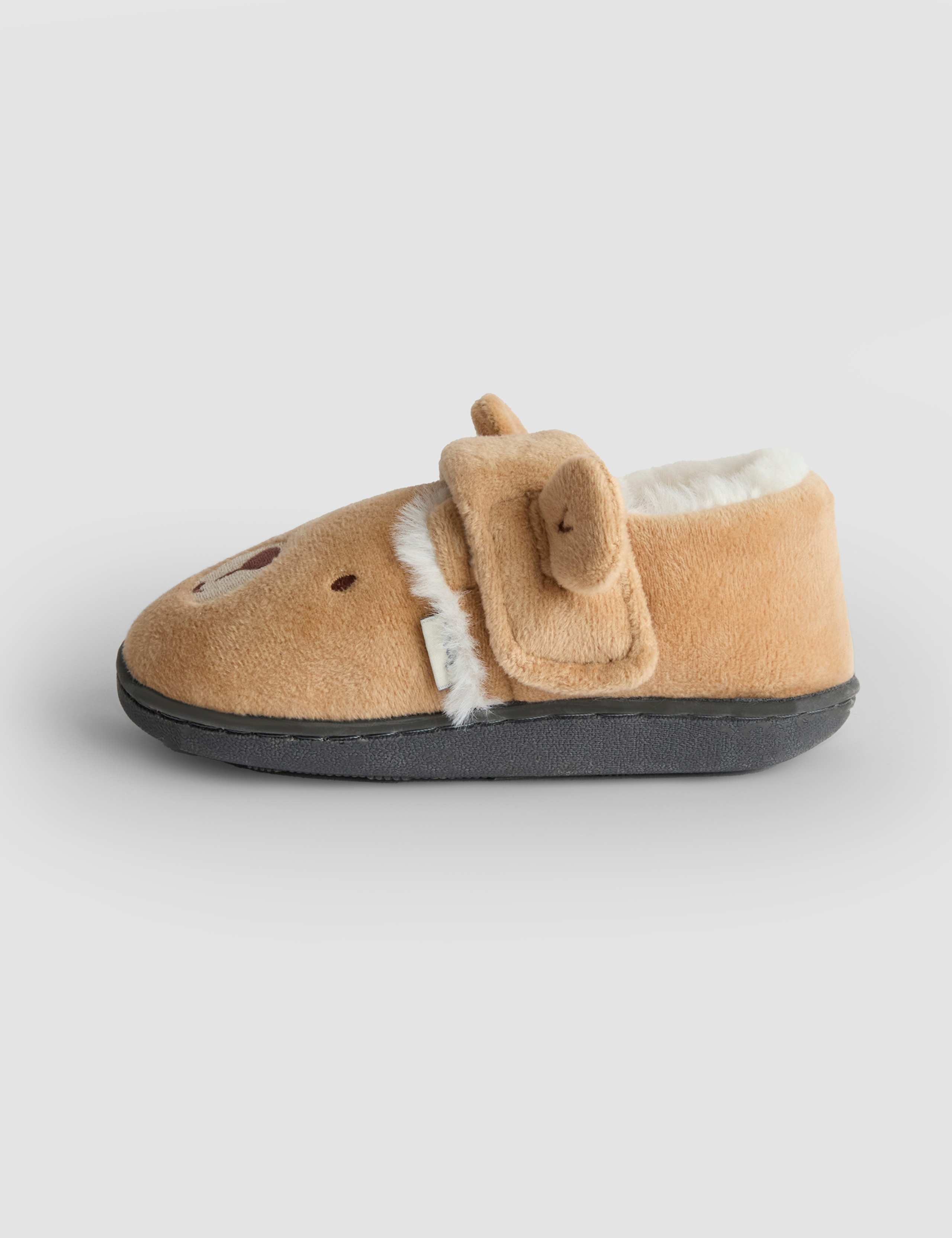 Kids' Bear Slippers (4 Small-11 Small) 2 of 4
