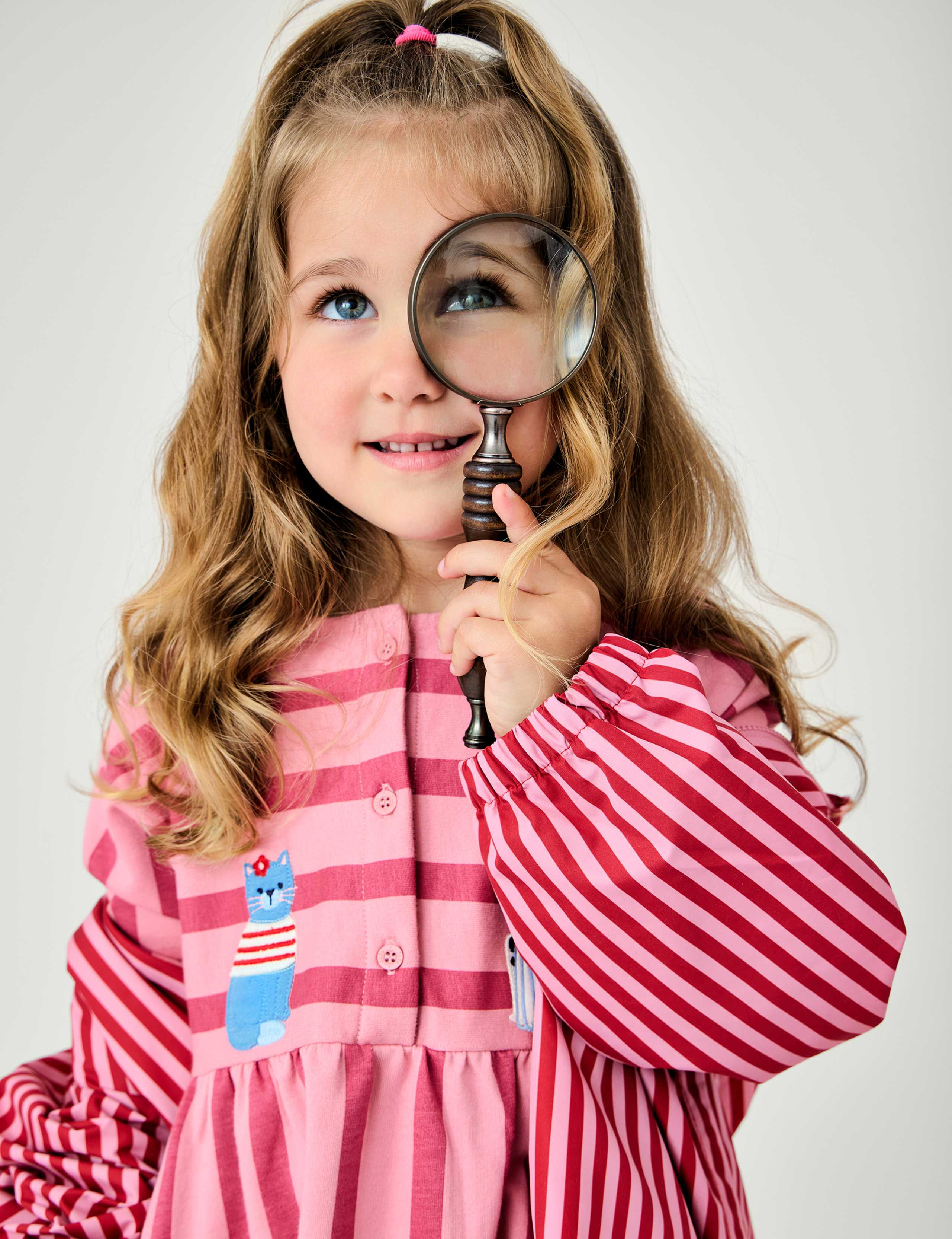 Pure Cotton Striped Appliqué Dress (1-5 Years) 3 of 5