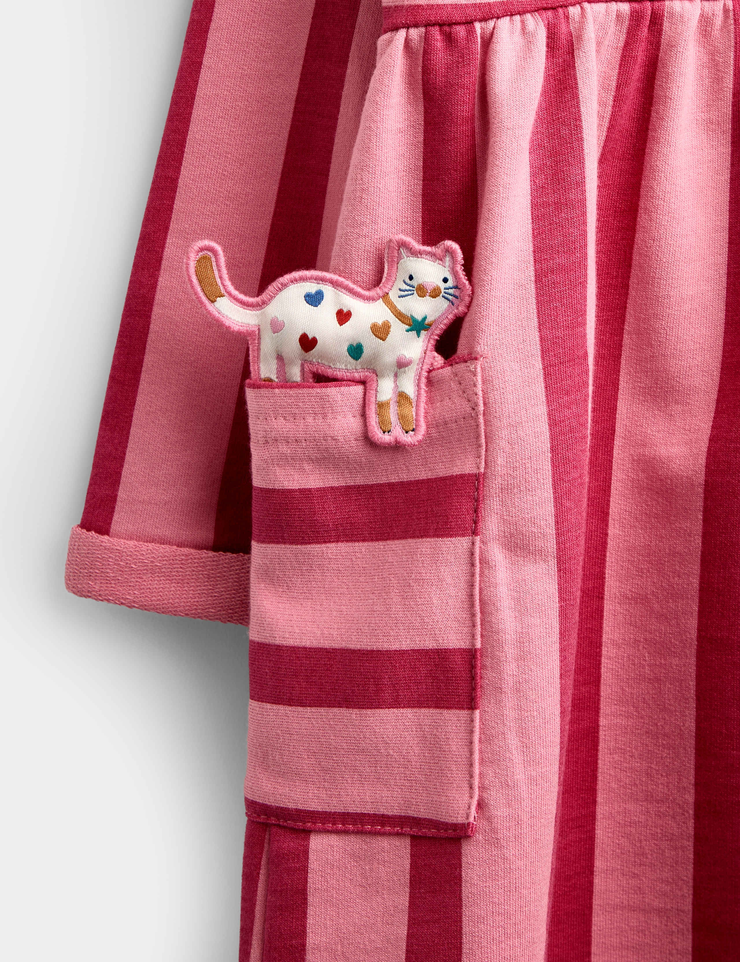 Pure Cotton Striped Appliqué Dress (1-5 Years) 5 of 5