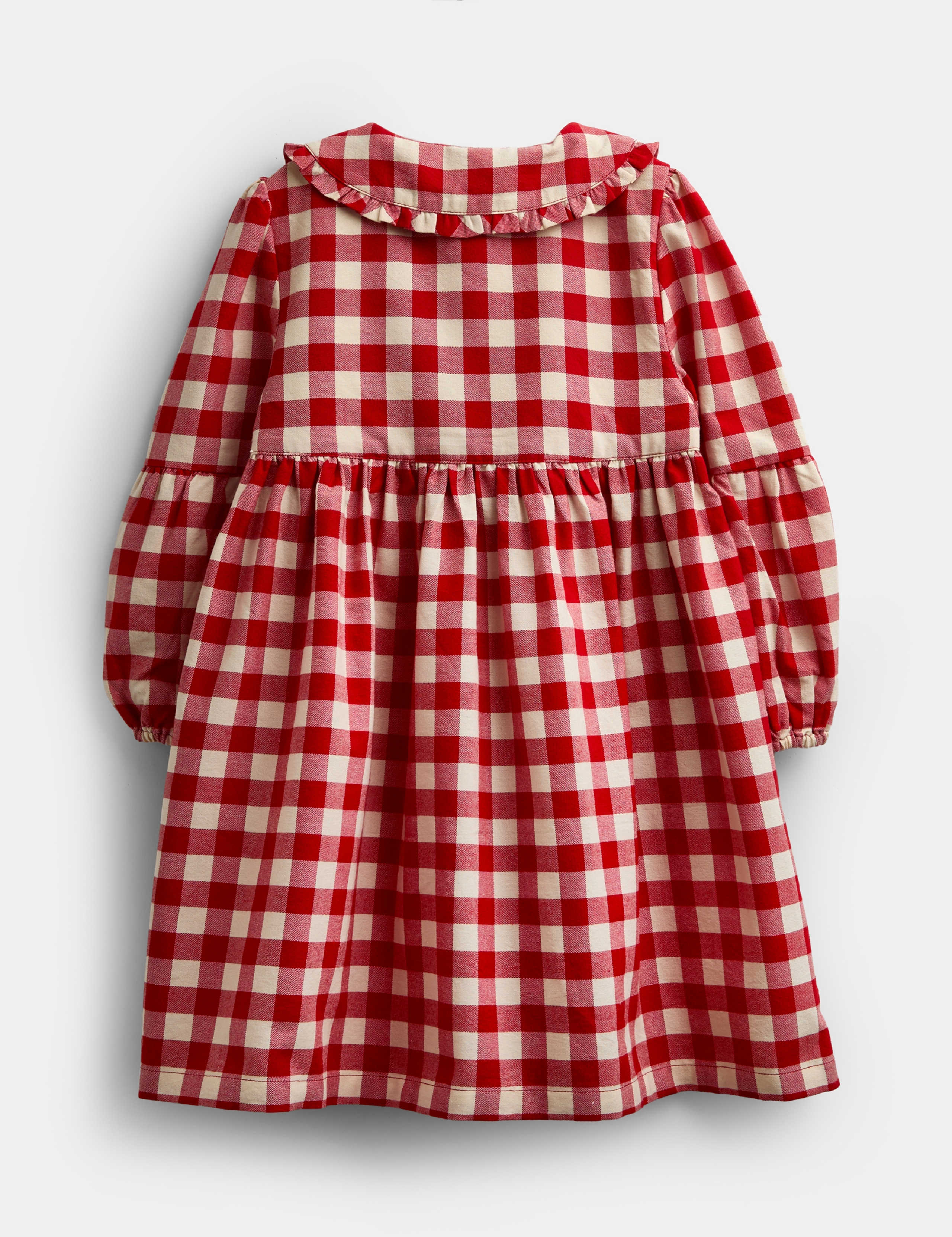Pure Cotton Checked Heart Pocket Dress (1-5 Yrs) 4 of 5