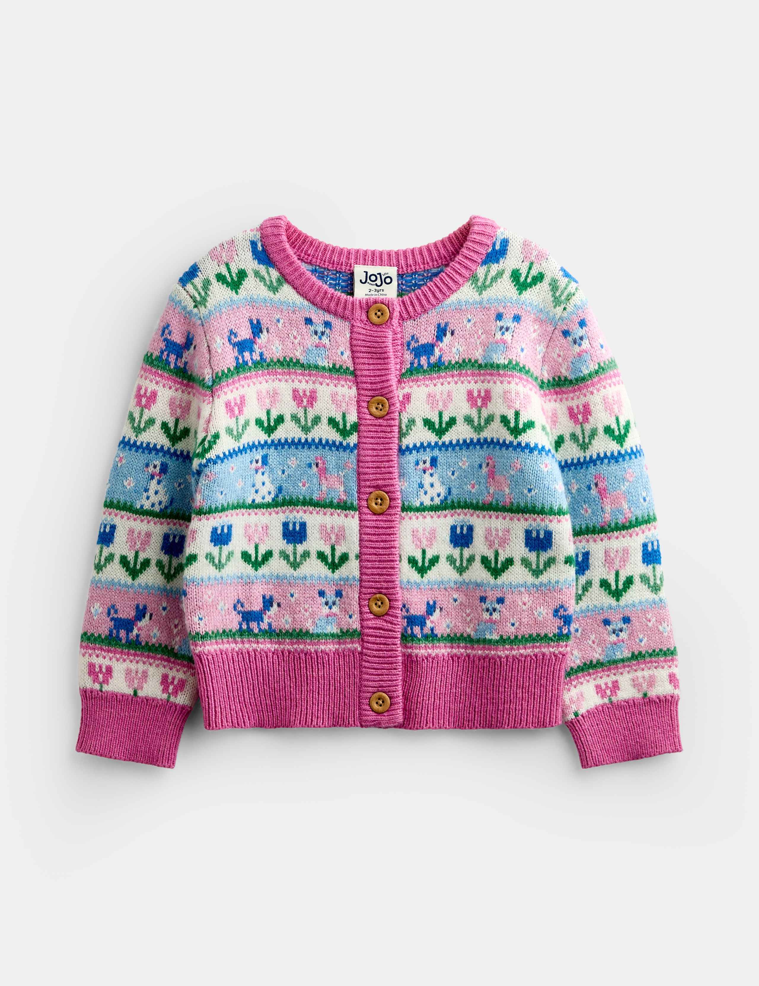 Pets Fair Isle Cardigan (1-5 Yrs) 1 of 4