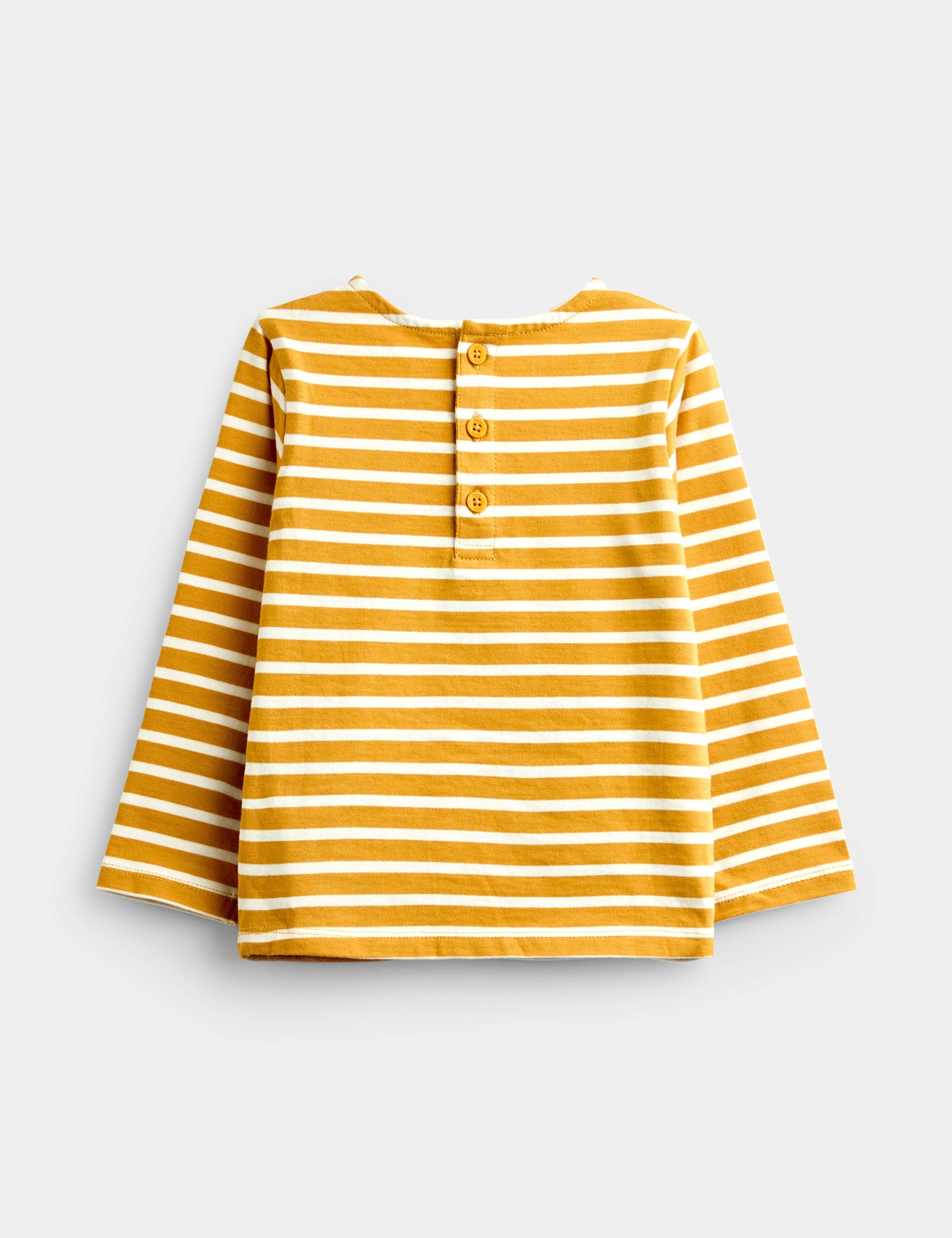 Pure Cotton Striped Horse Appliqué Top (1-5 Yrs) 3 of 4