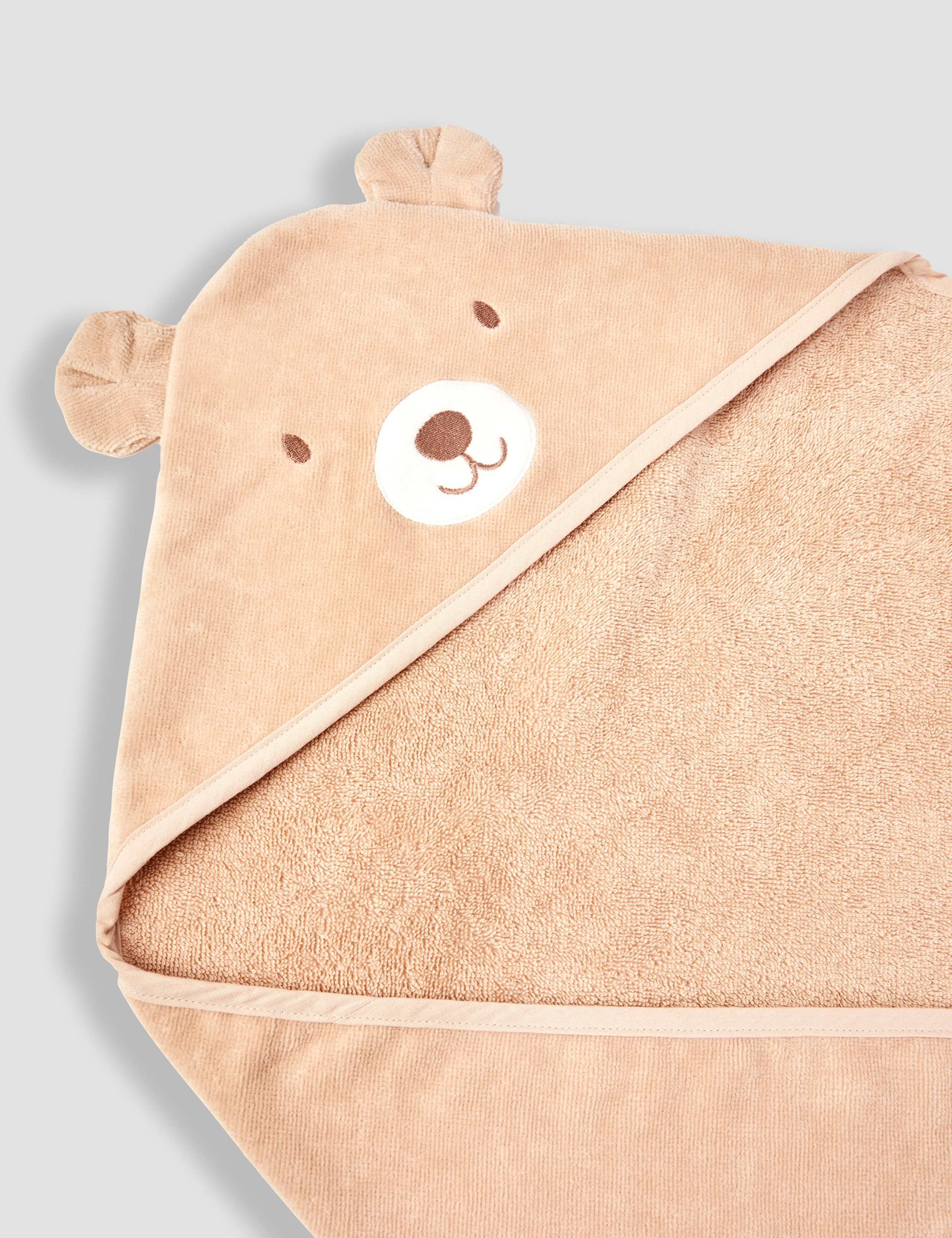 Plain Hooded Cotton Bath Towel 3 of 4