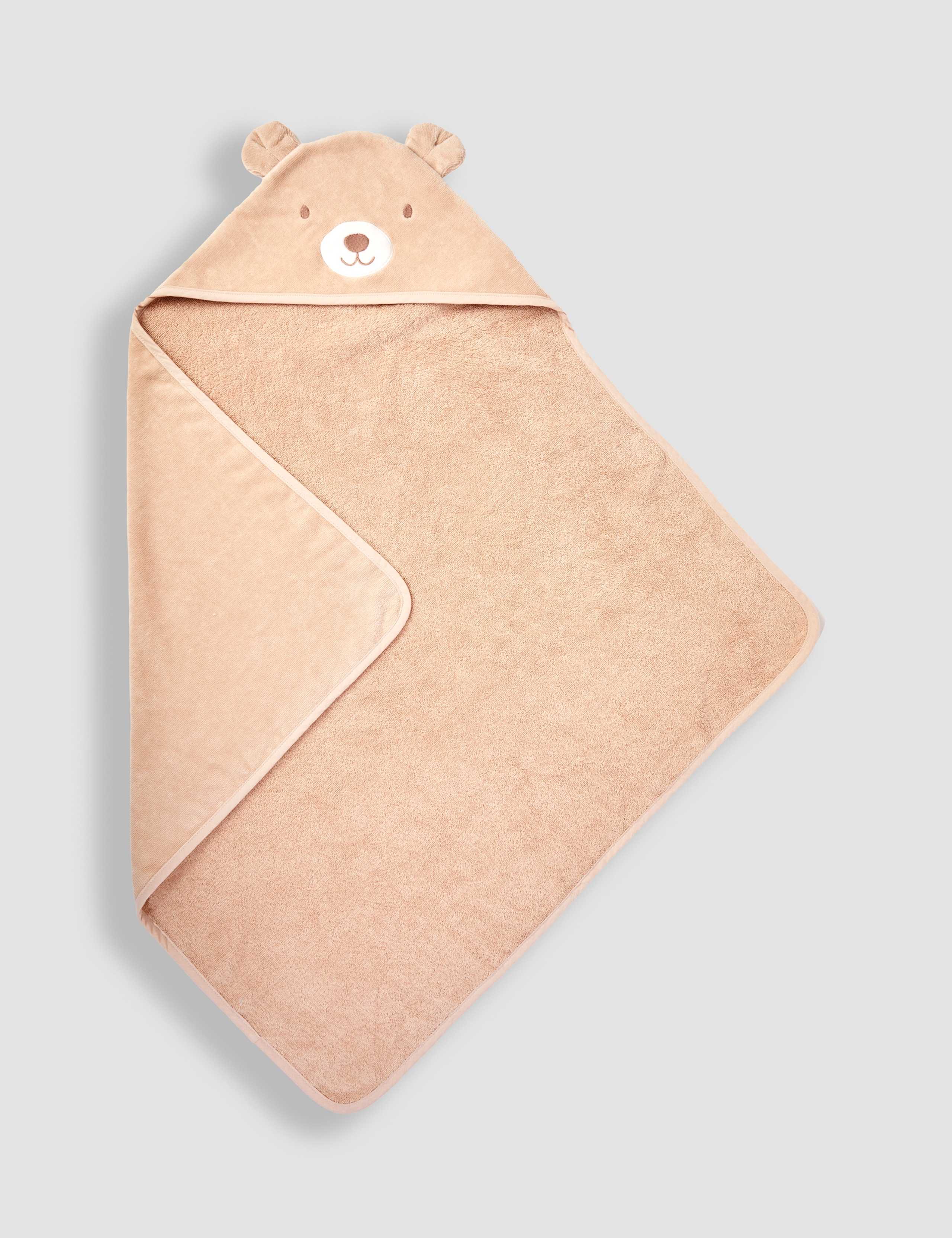 Plain Hooded Cotton Bath Towel 4 of 4