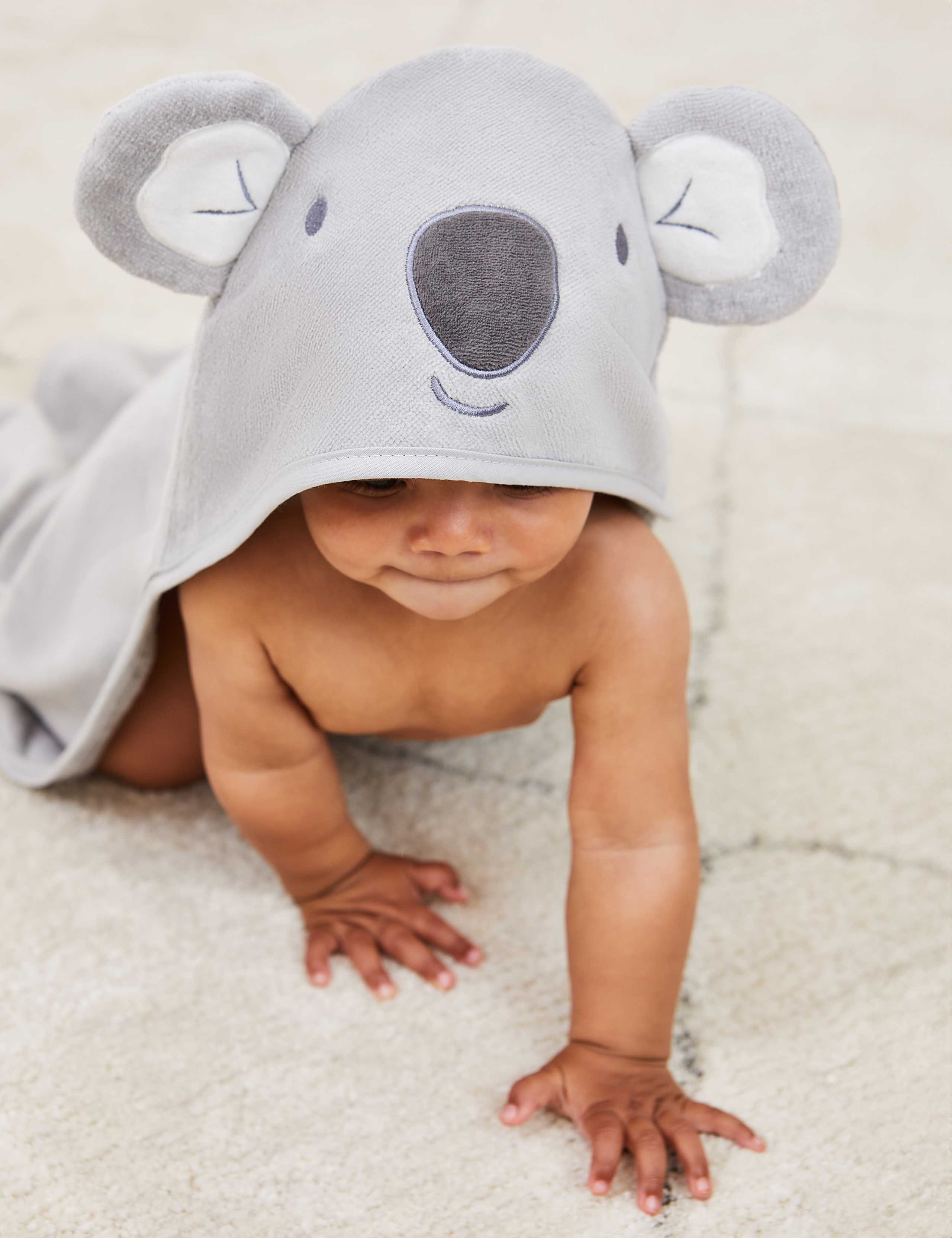 Pure Cotton Embroidered Animal Hooded Towel 2 of 4