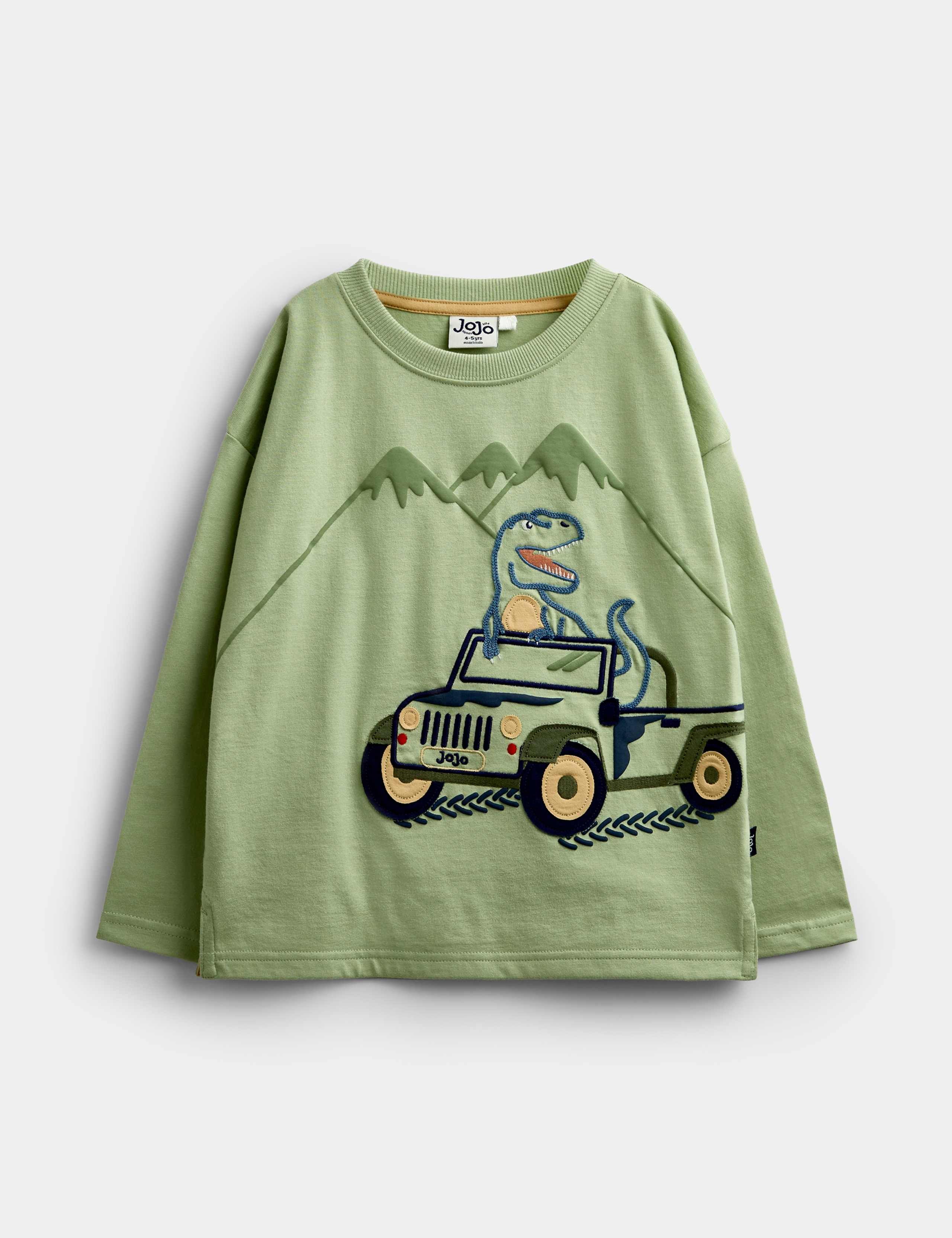 Pure Cotton Driving T-Rex Top (1-5 Yrs) 2 of 5