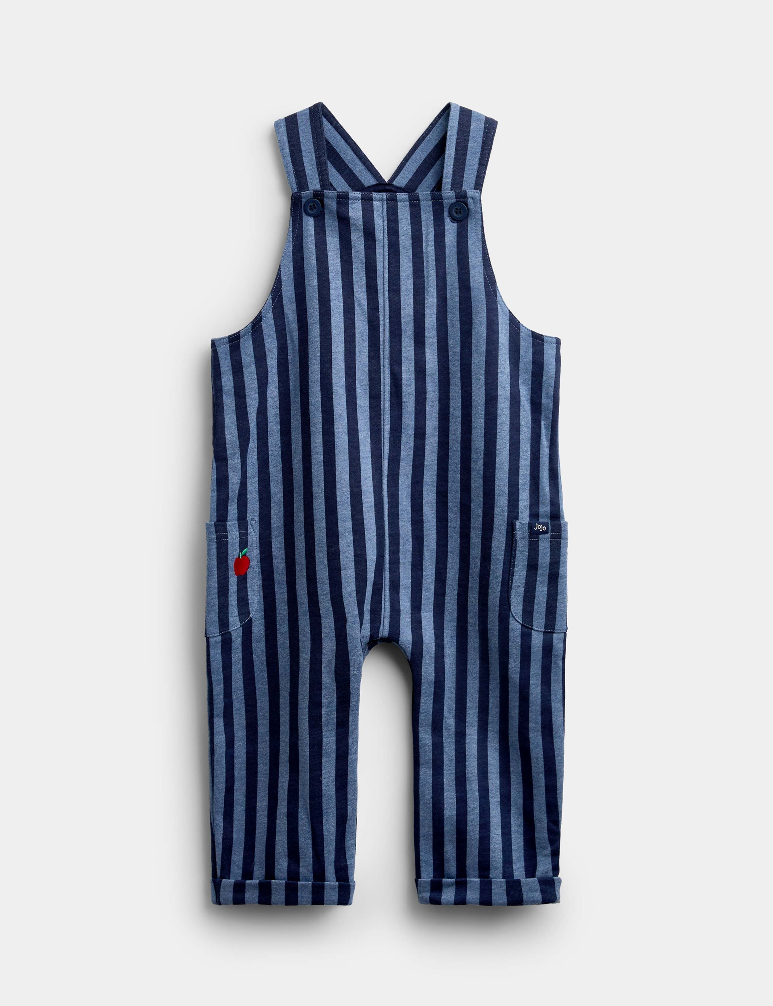 Striped Long Sleeve Dungaree Set 2 of 6