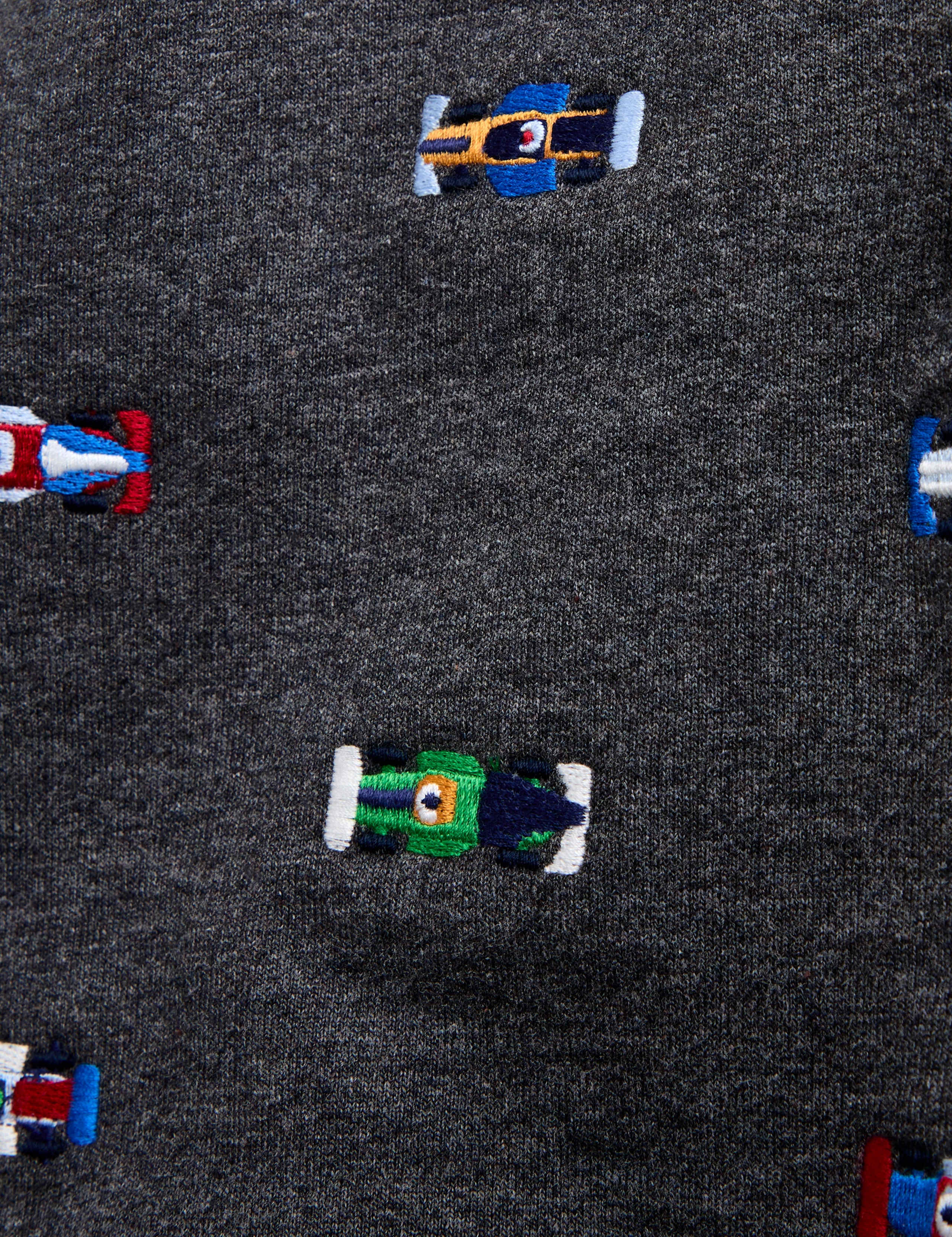 Car Embroidered Half Button Sweatshirt 4 of 4