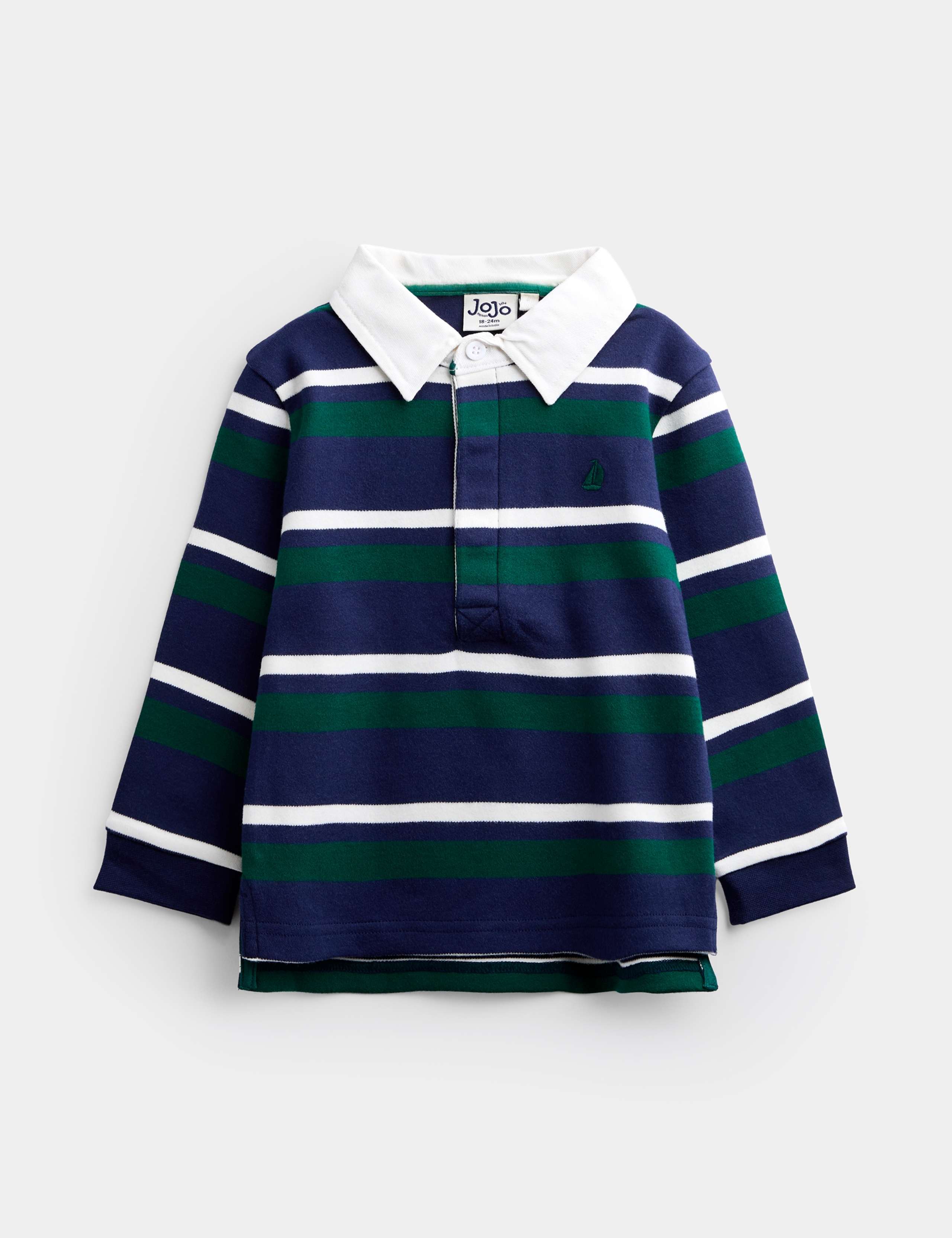 Striped Relaxed Fit Rugby Top 1 of 4